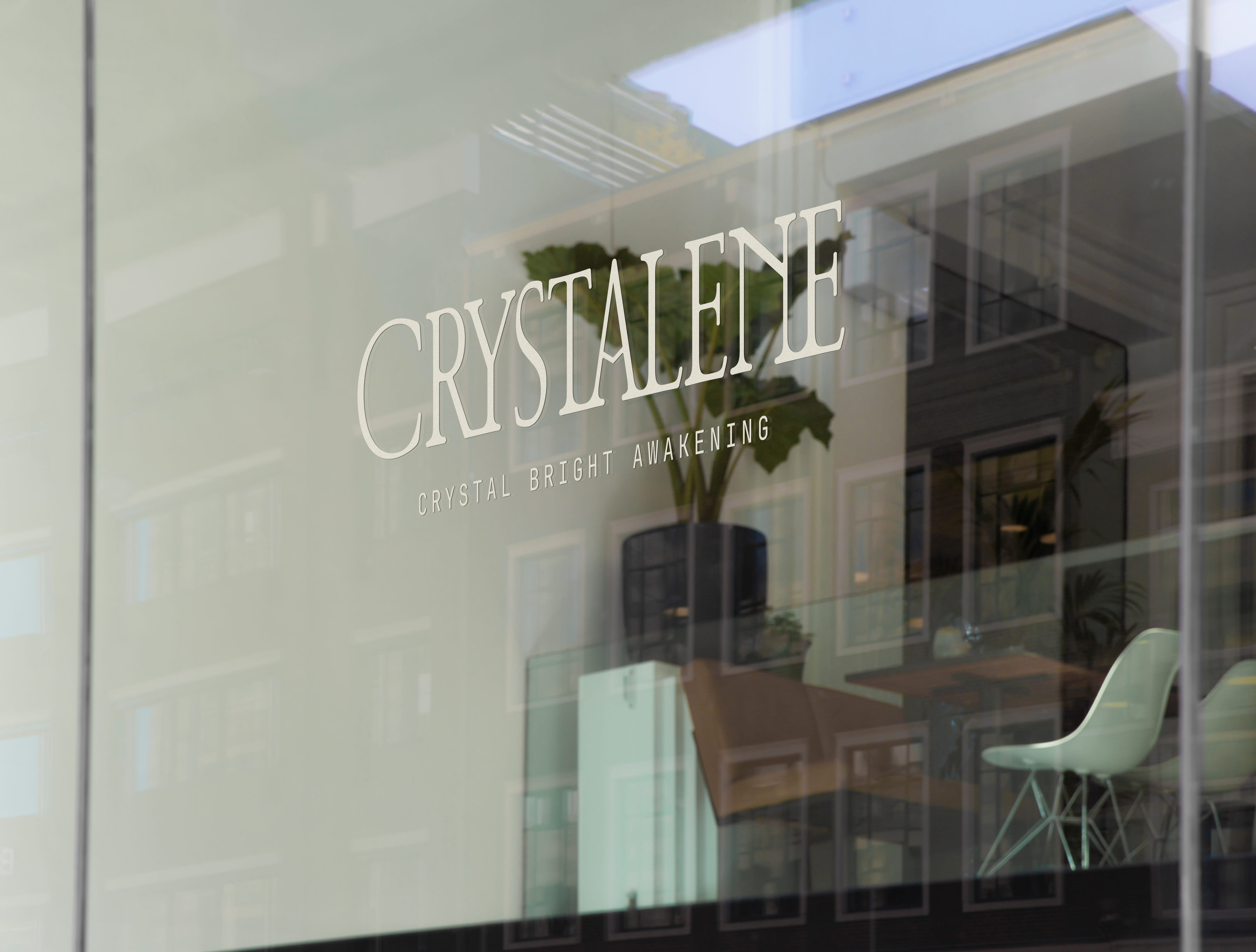 Branding, visual identity, packaging and logo design for crystal shop and coffee café in Makati, Philippines