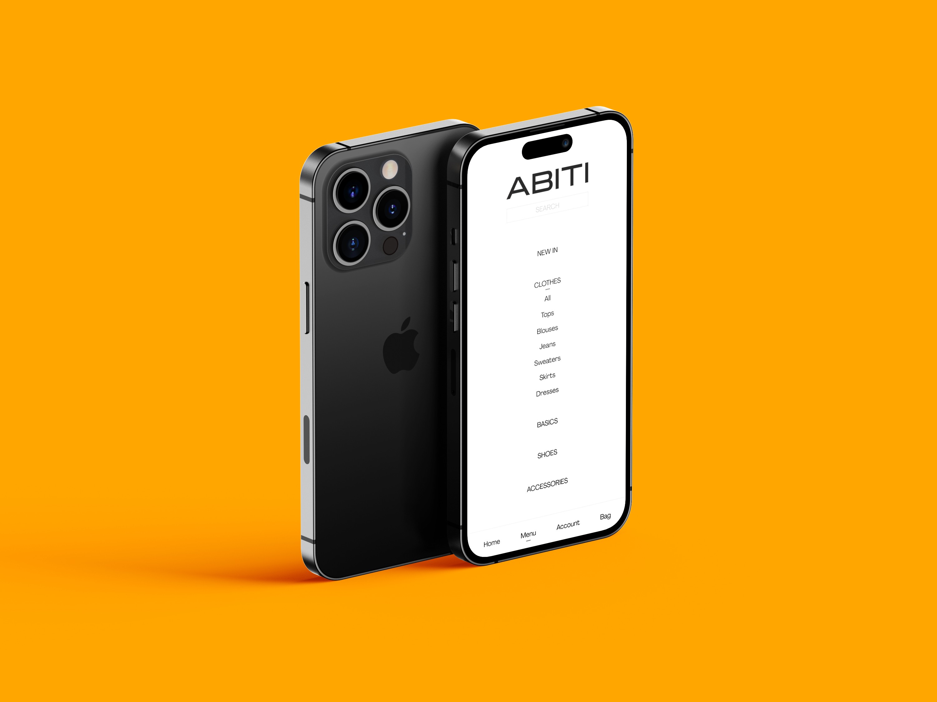 Image of two smartphones with a gray background