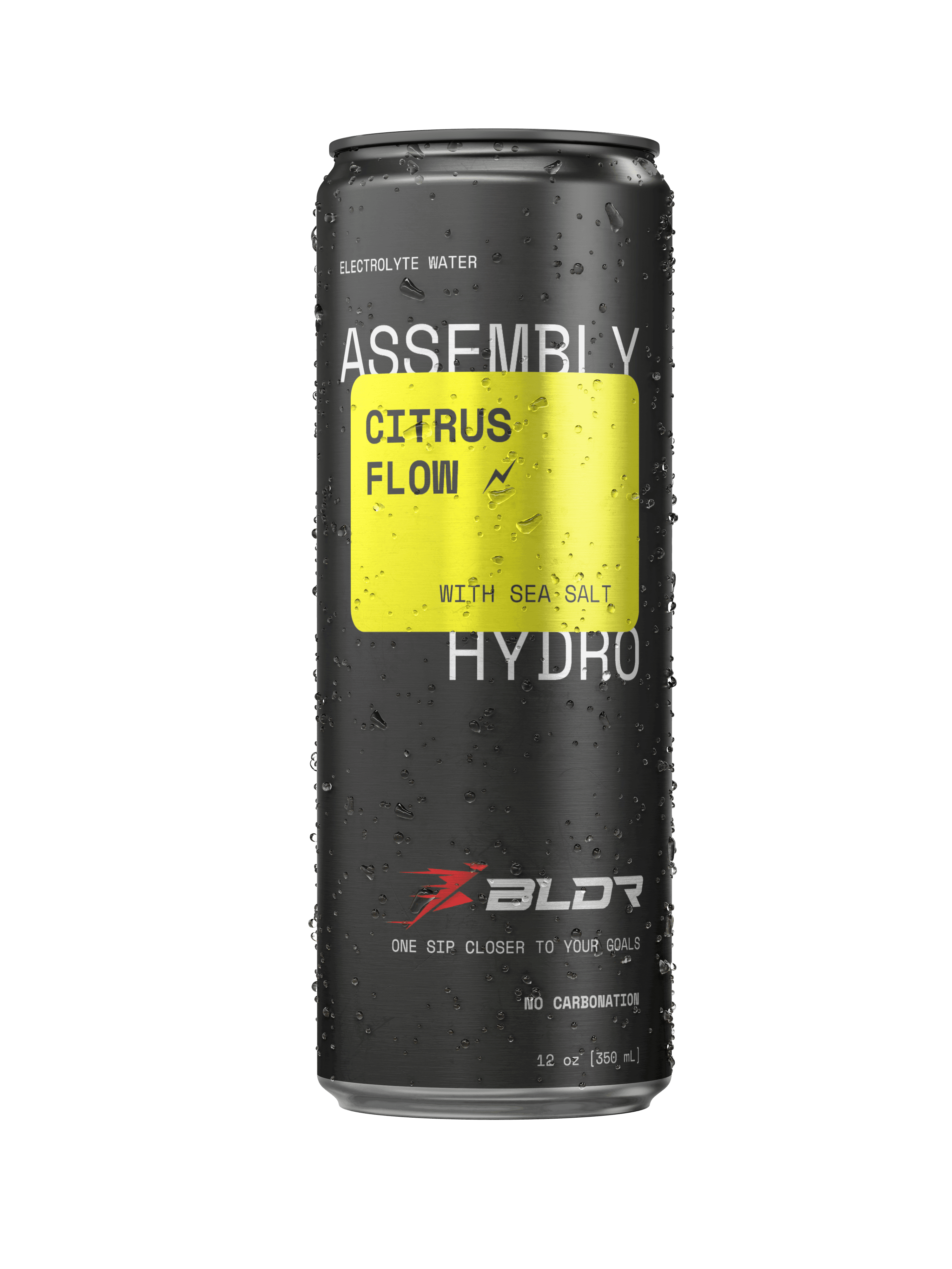 Go Bev Co Electrolyte Water 12-pack, 12 fl.oz Assembly Hydro BLDR Edition: Citrus Flow