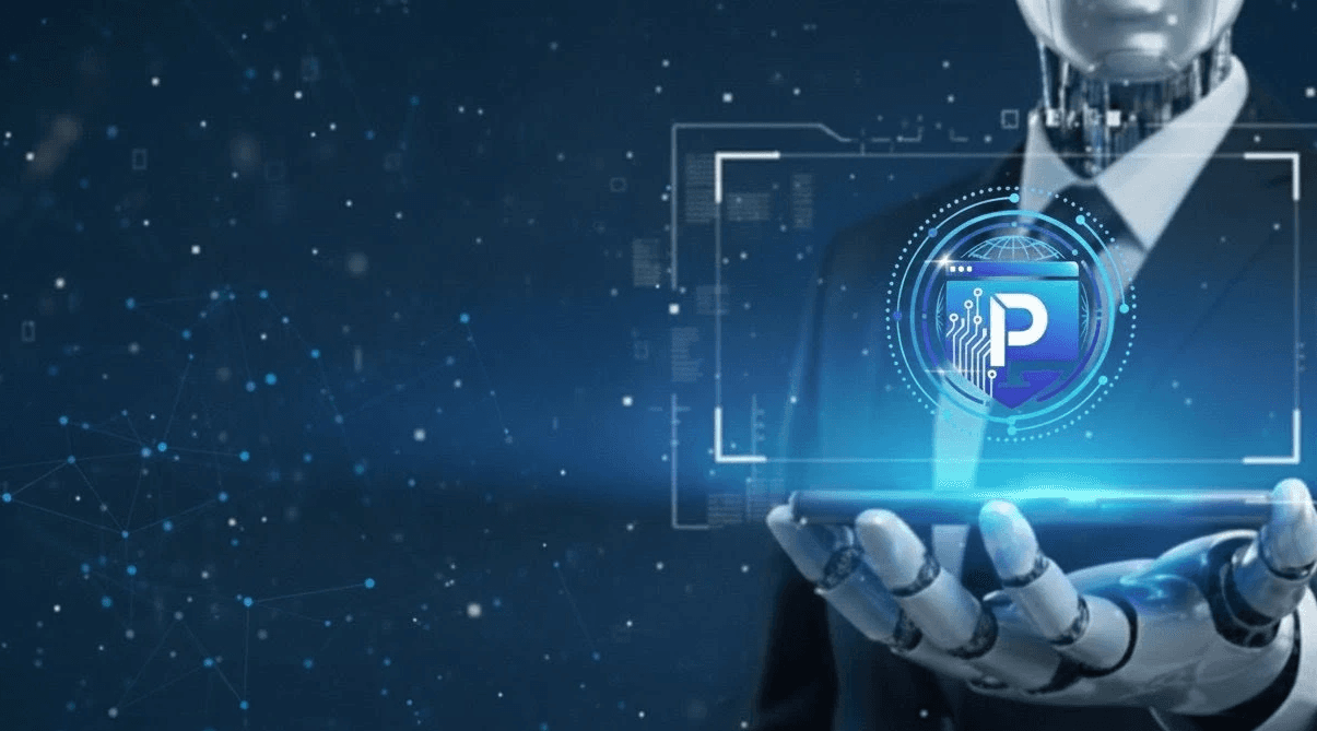 AI in business - a concept image showcasing the integration of artificial intelligence in various business operations.