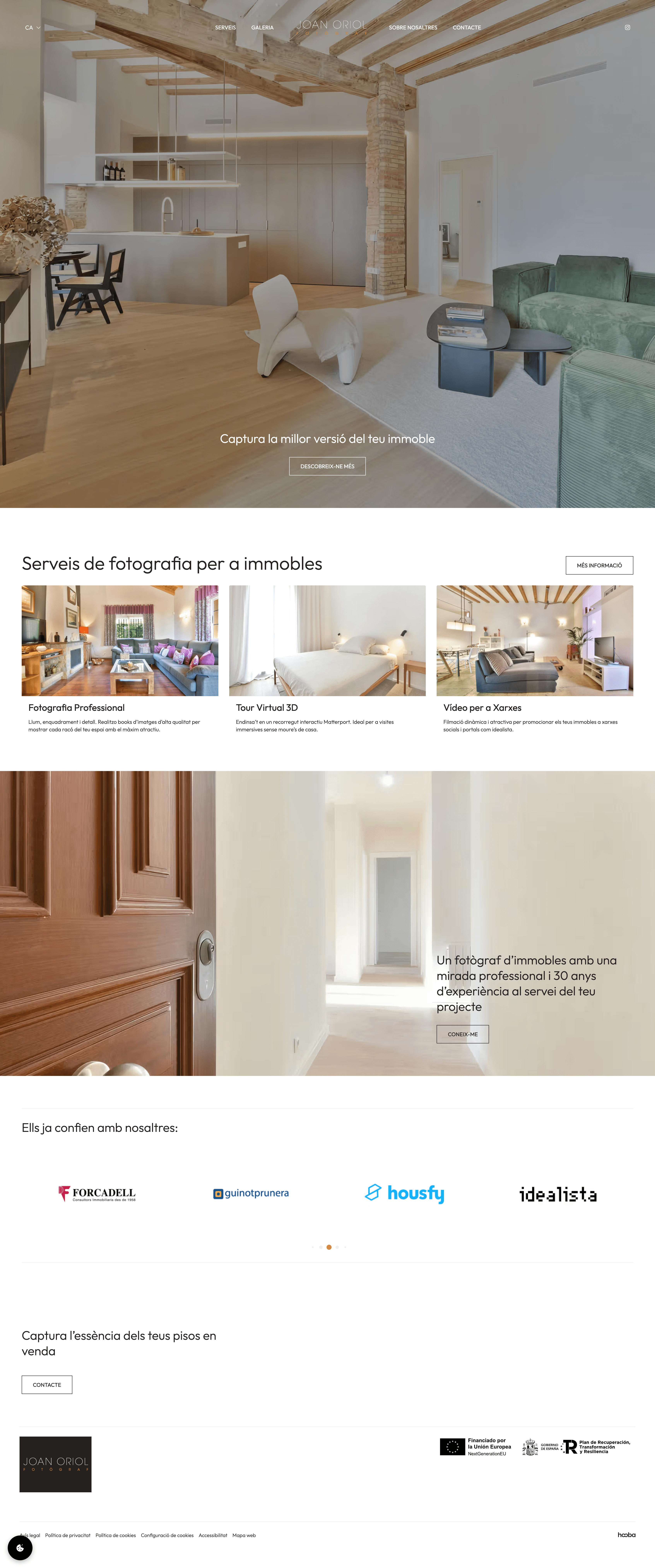 Joan Oriol - Web deisgn - Home page