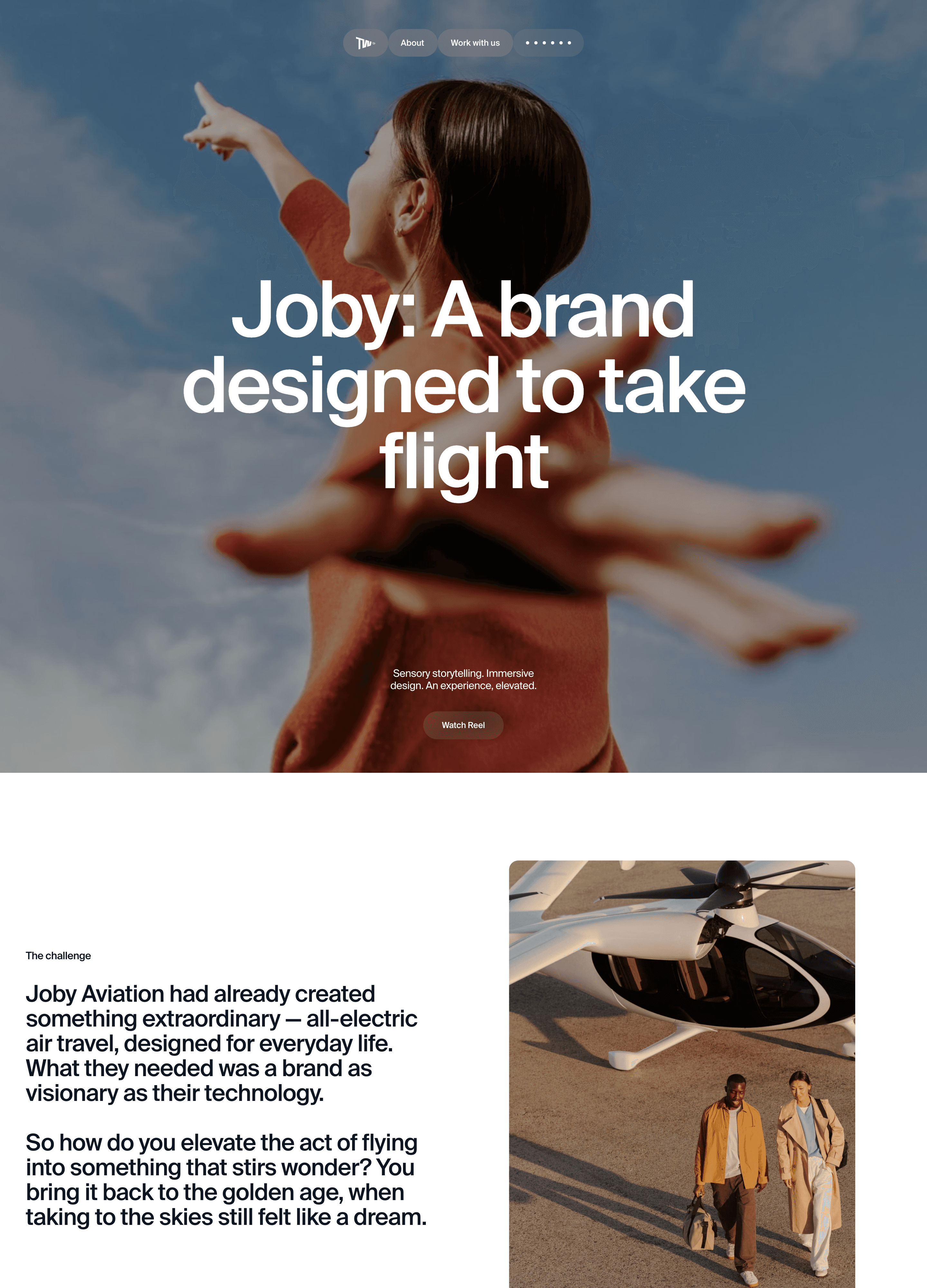 Joby site made in Framer