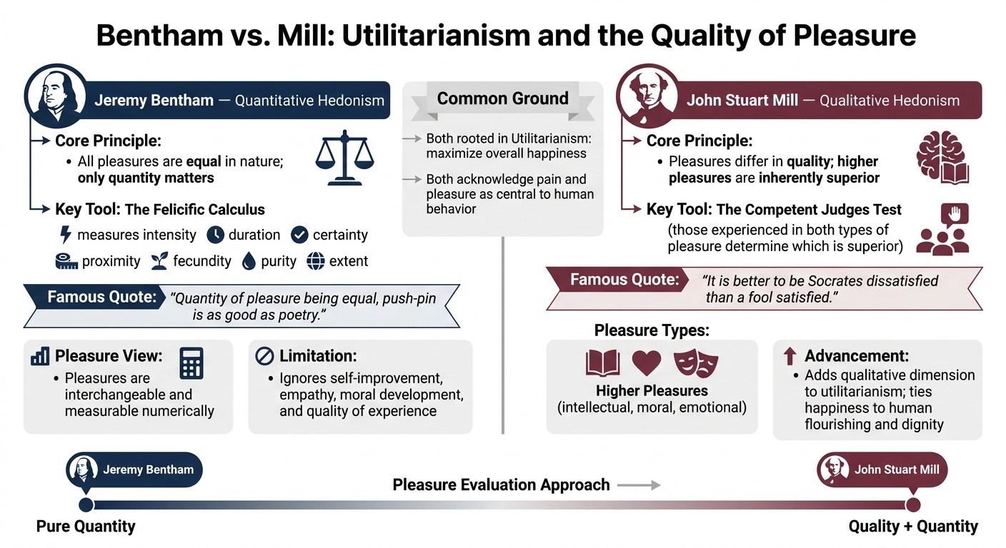 Bentham vs. Mill: Utilitarianism and the Quality of Pleasure