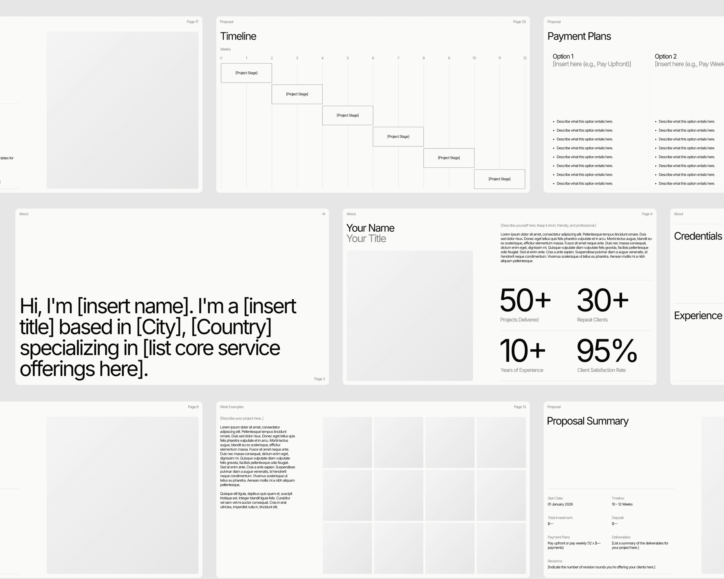 Slides from a project proposal presentation. The presentation features a simple, minimalist design.