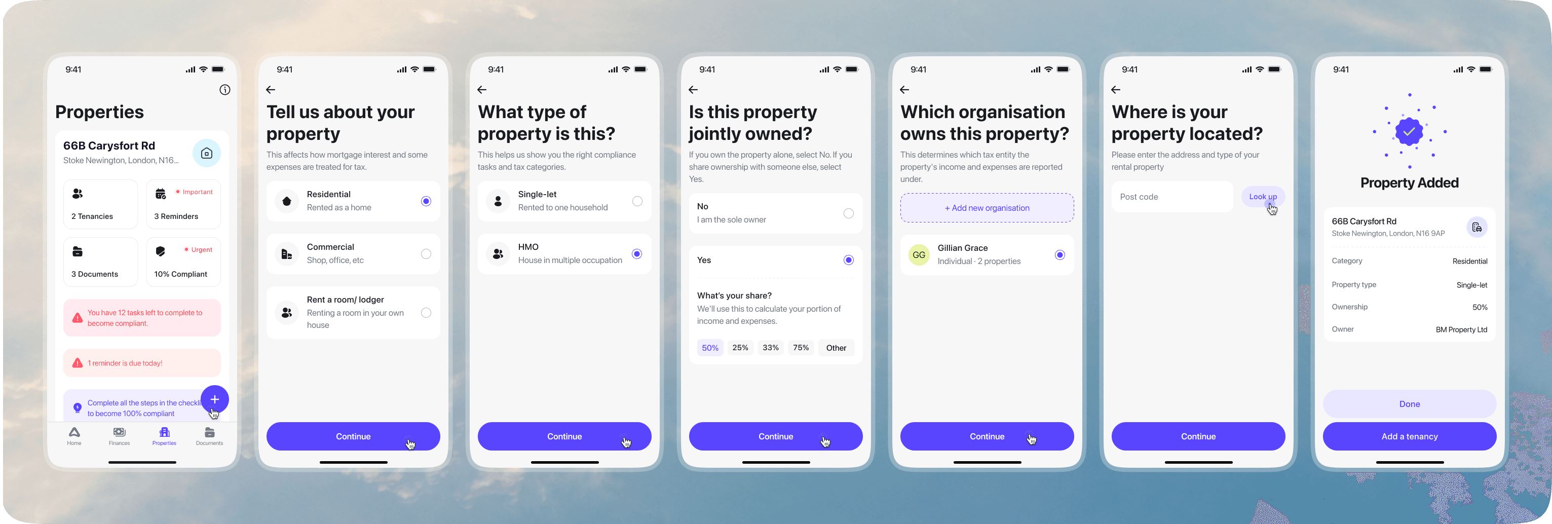 Adding a property with August
