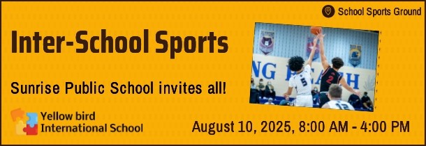 Website banner for school sports competition