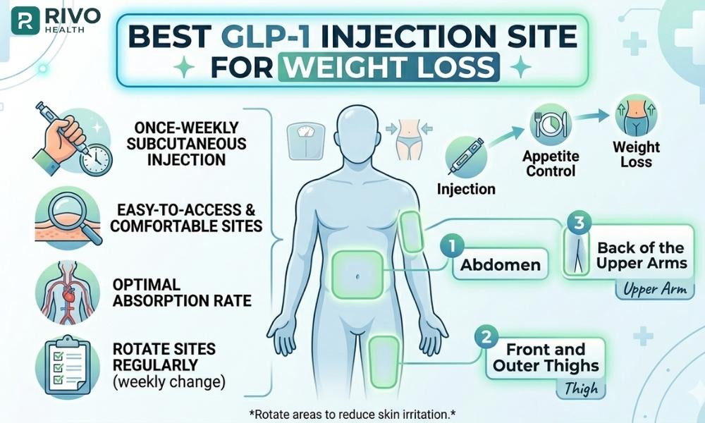 best GLP-1 injection site for weight loss