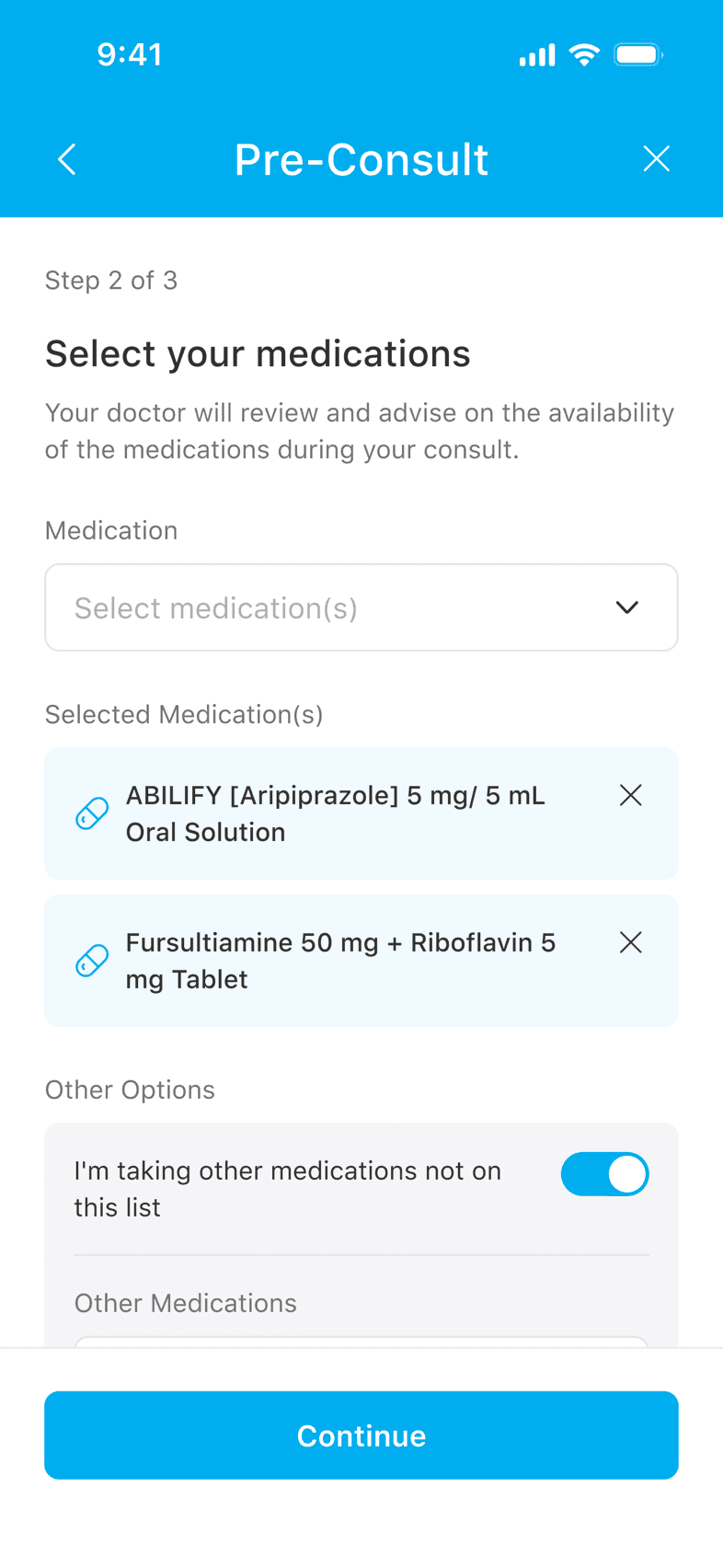 Patient app intake: what conditions are you managing