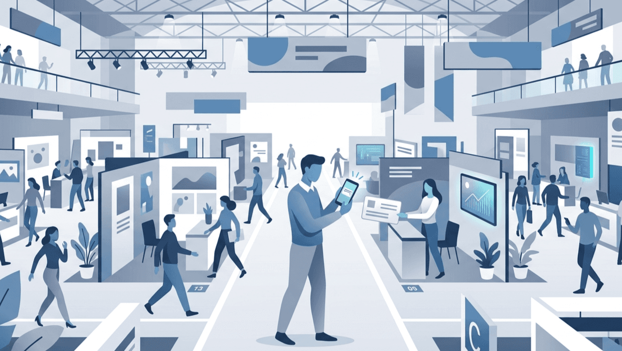 Best business card scanner apps 2026 vector illustration trade show networking Habsy