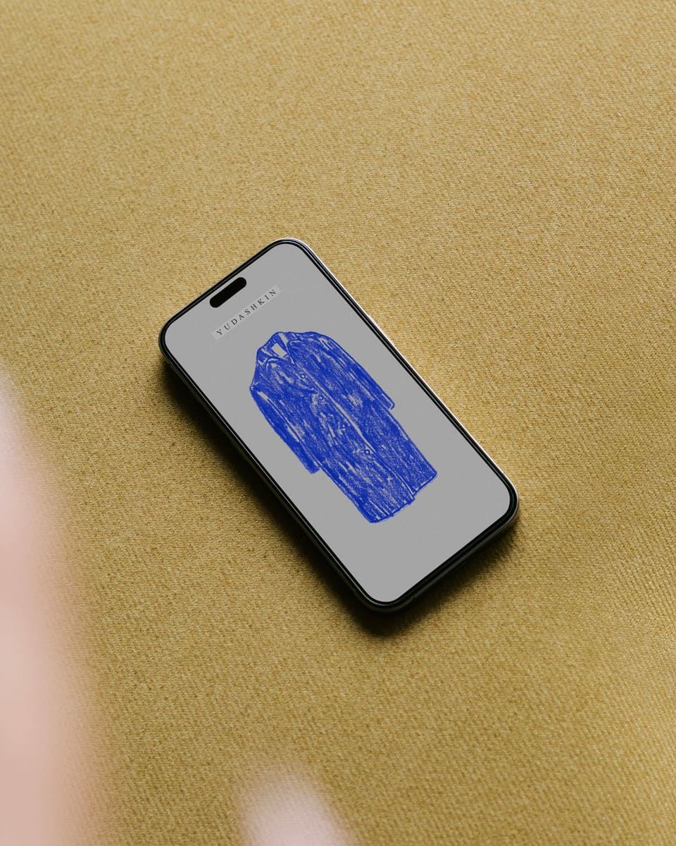 Showcase of an ilustration in a phone.