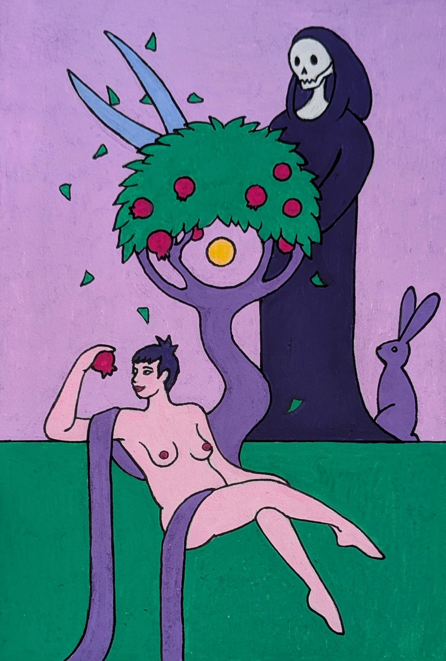 art onirique surréaliste Perséphone entre deux mondes max obermarso