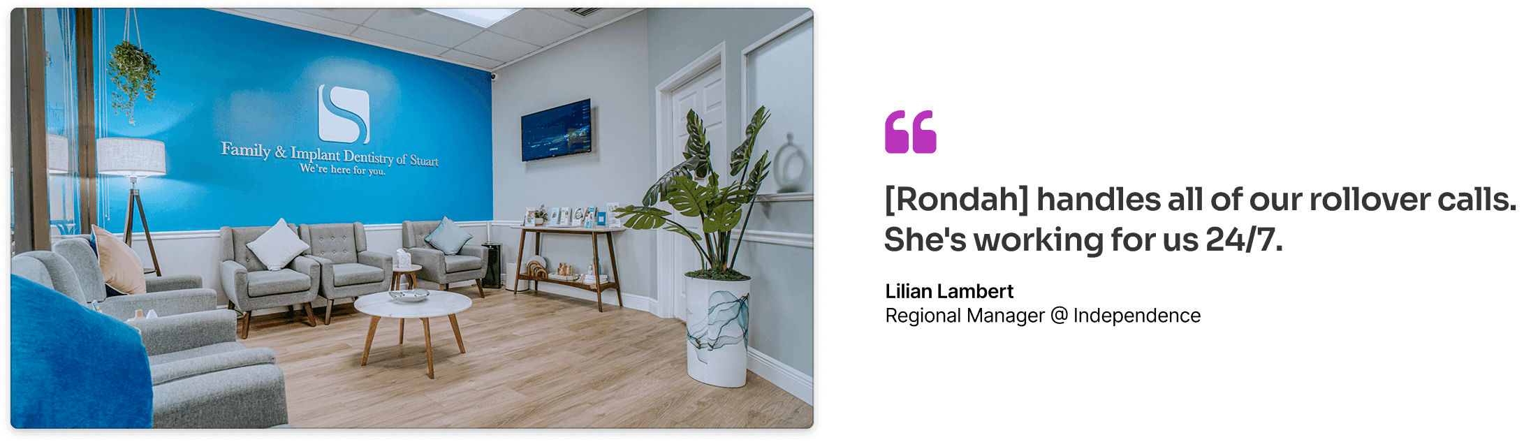 Reception of Family & Implant Dentistry of Stuart