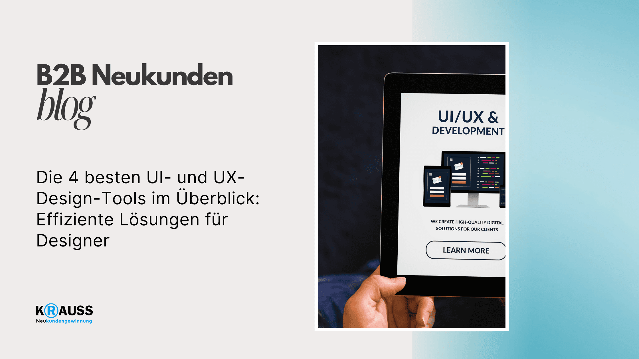 Die 4 besten UI- und UX-Design-Tools im Überblick: Effiziente Lösungen für Designer