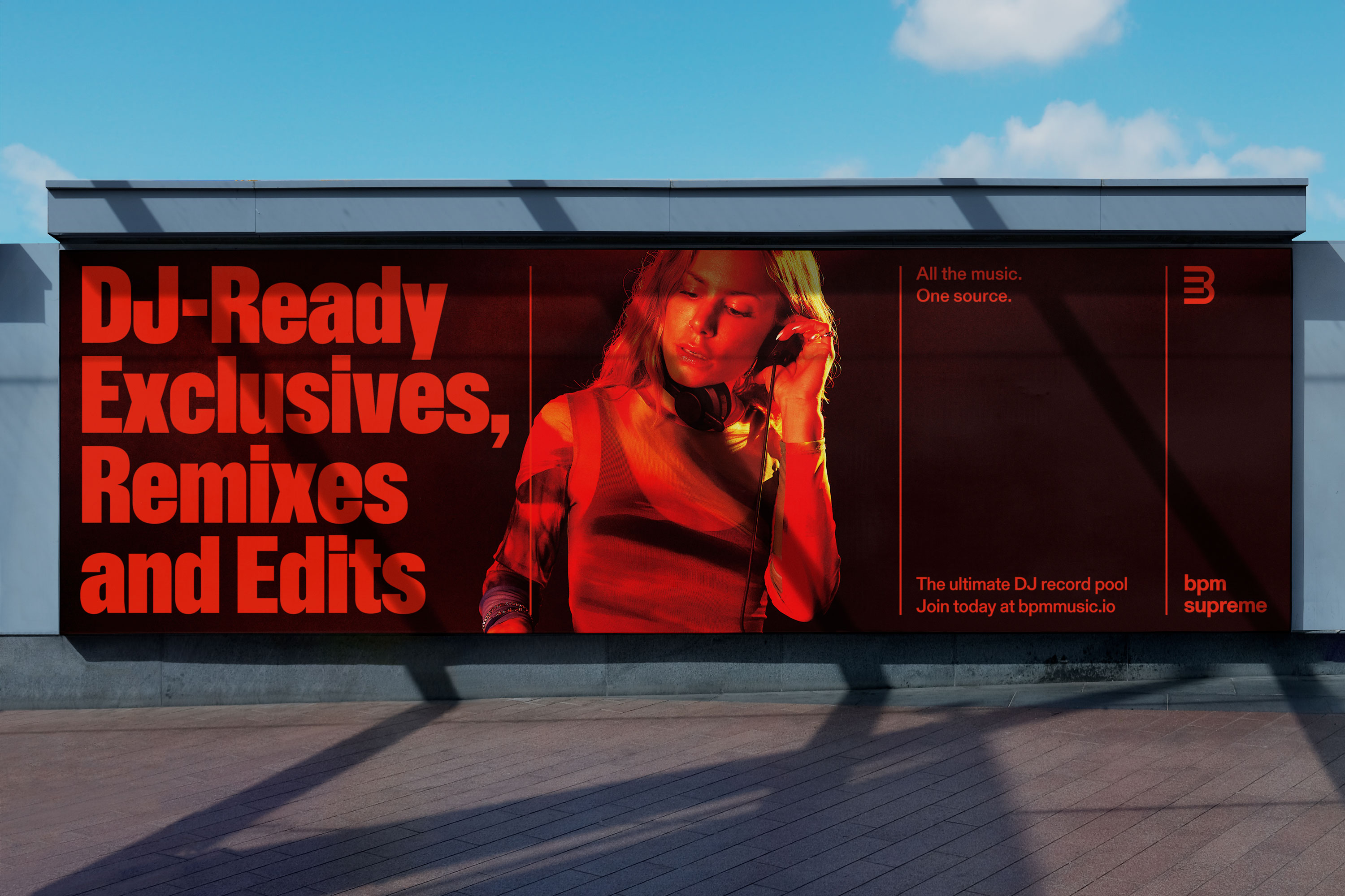 Abstract streaks of orange and blue light