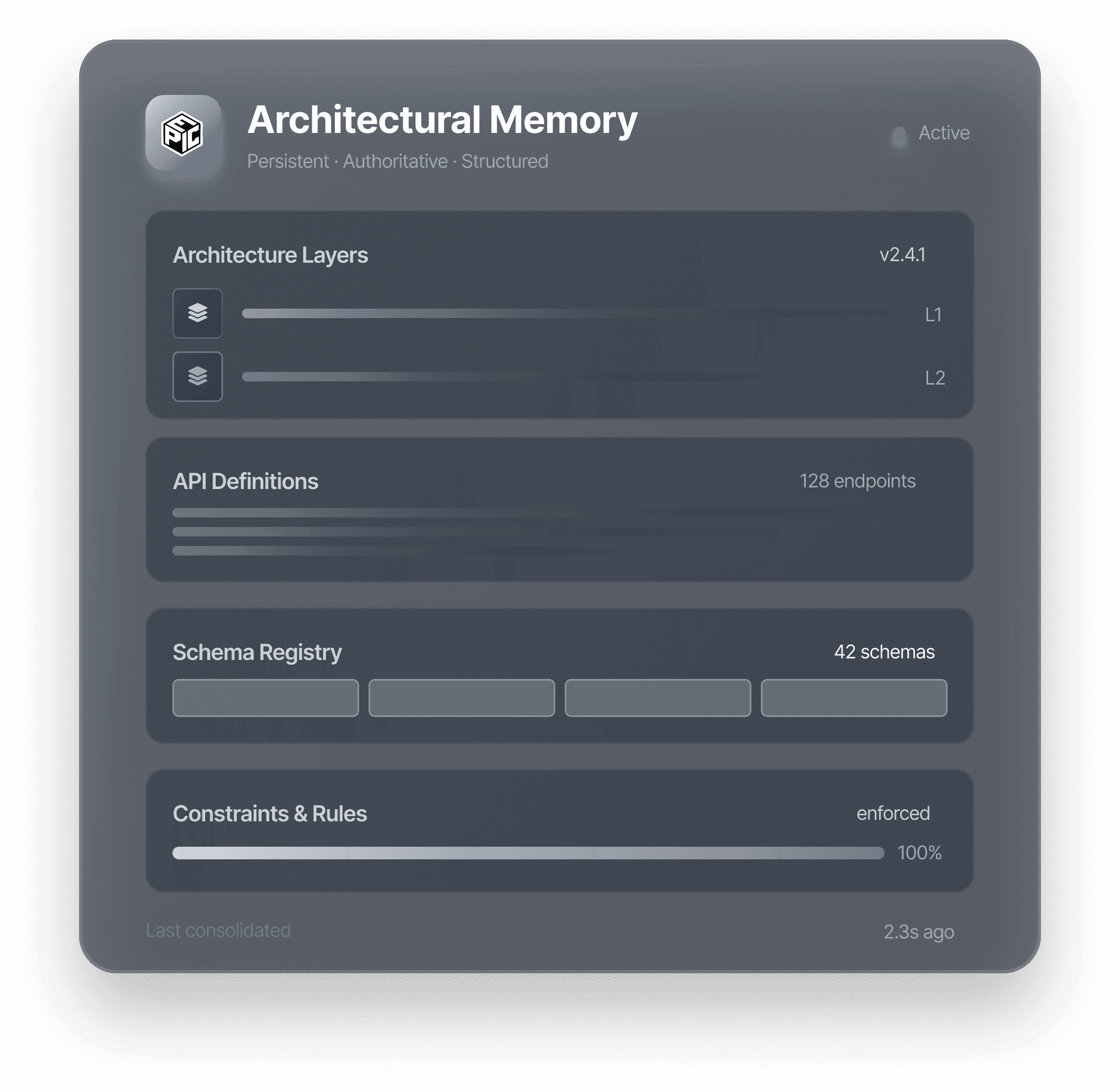 Architectural memory for coding agents