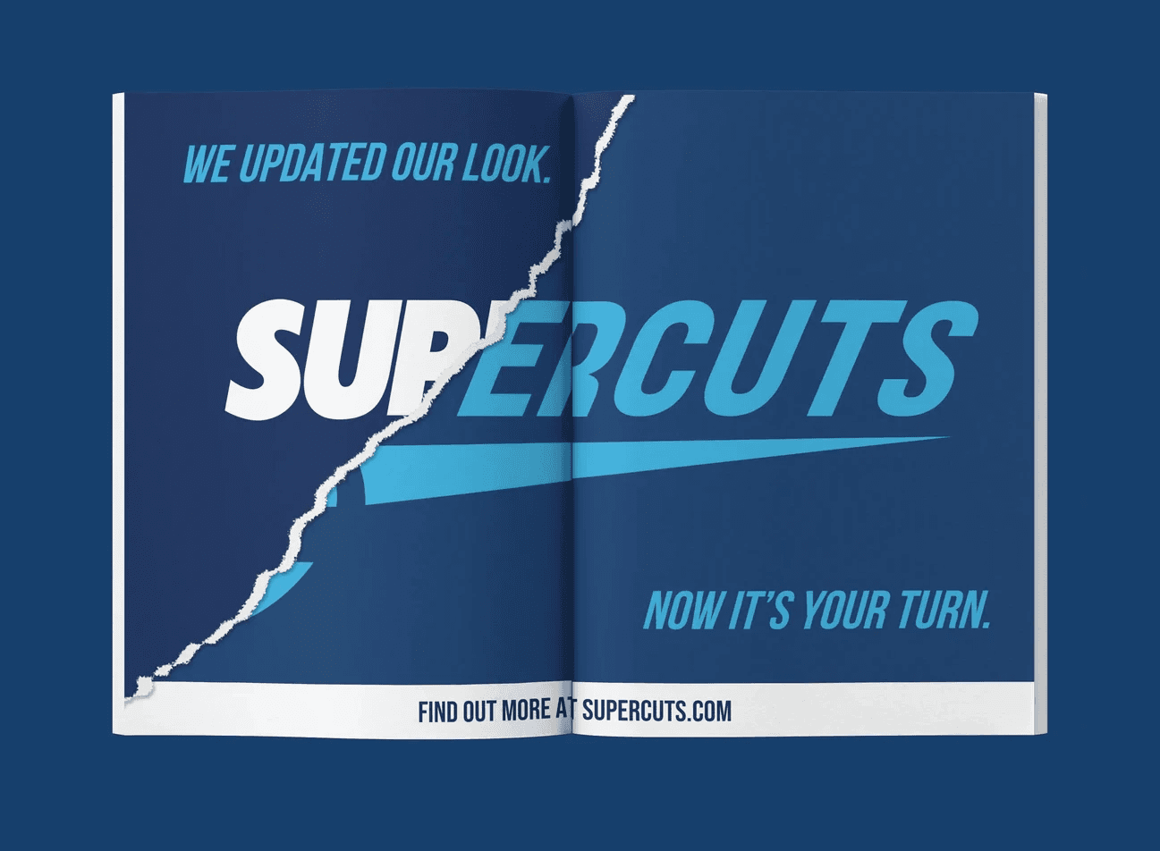 Supercuts Rebrand Magazine Ad