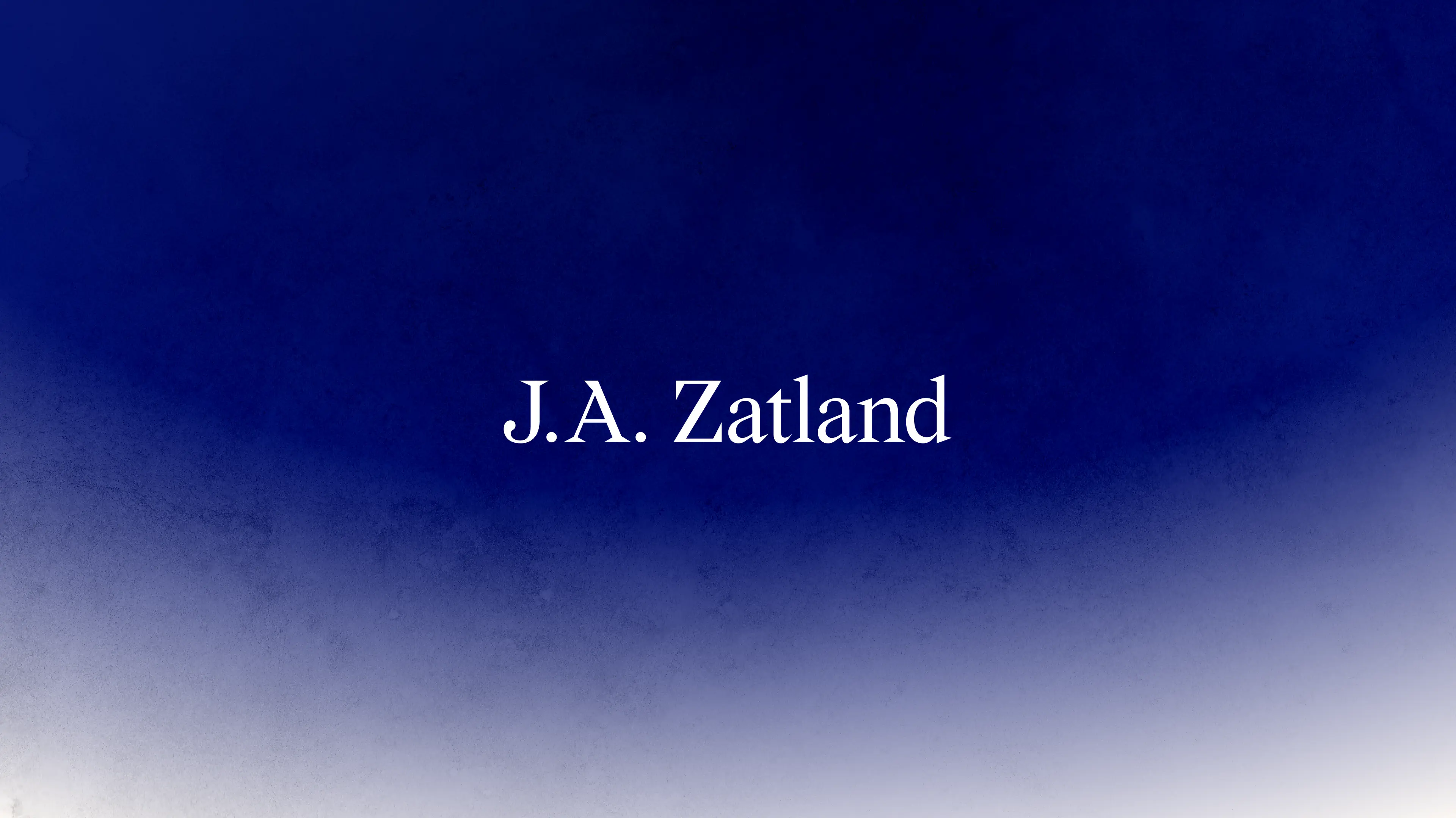 J.A. Zatland Logo