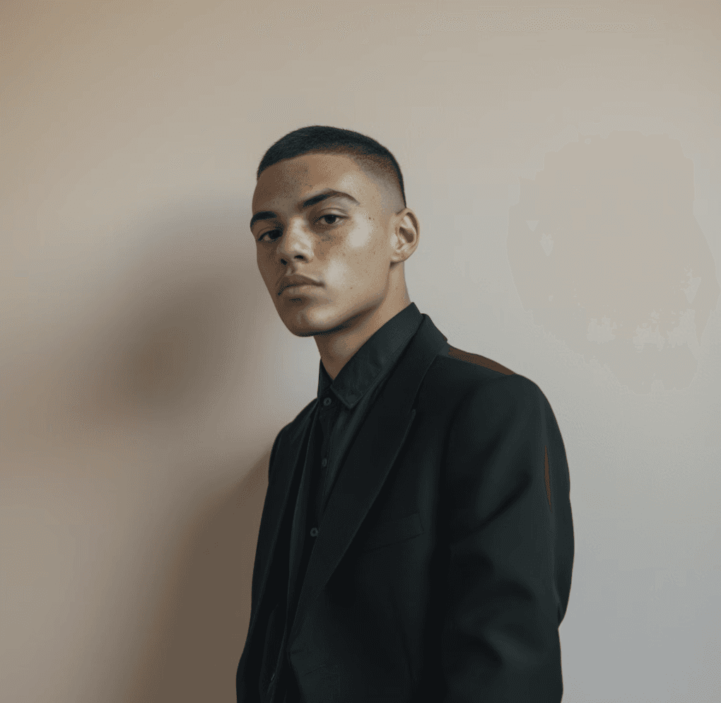Portrait of Javier Morales in formal dark clothing
