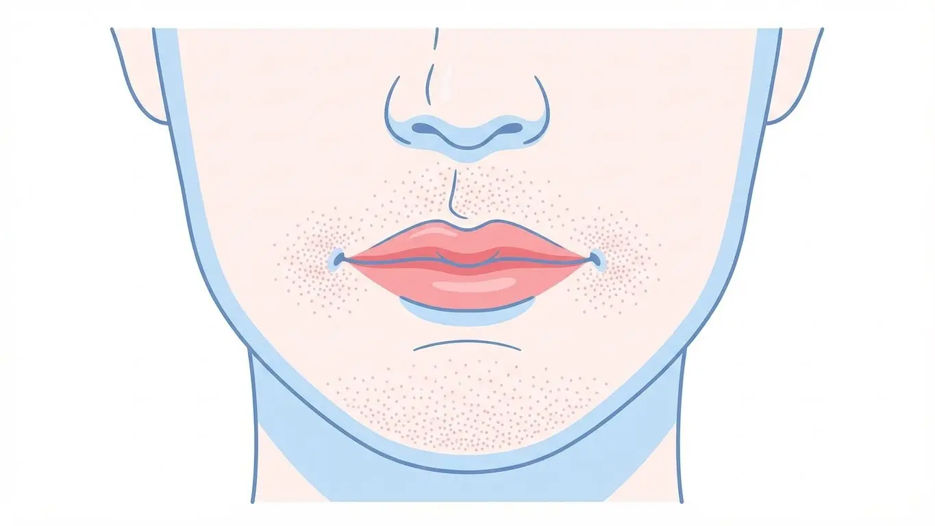 Red bumps around mouth