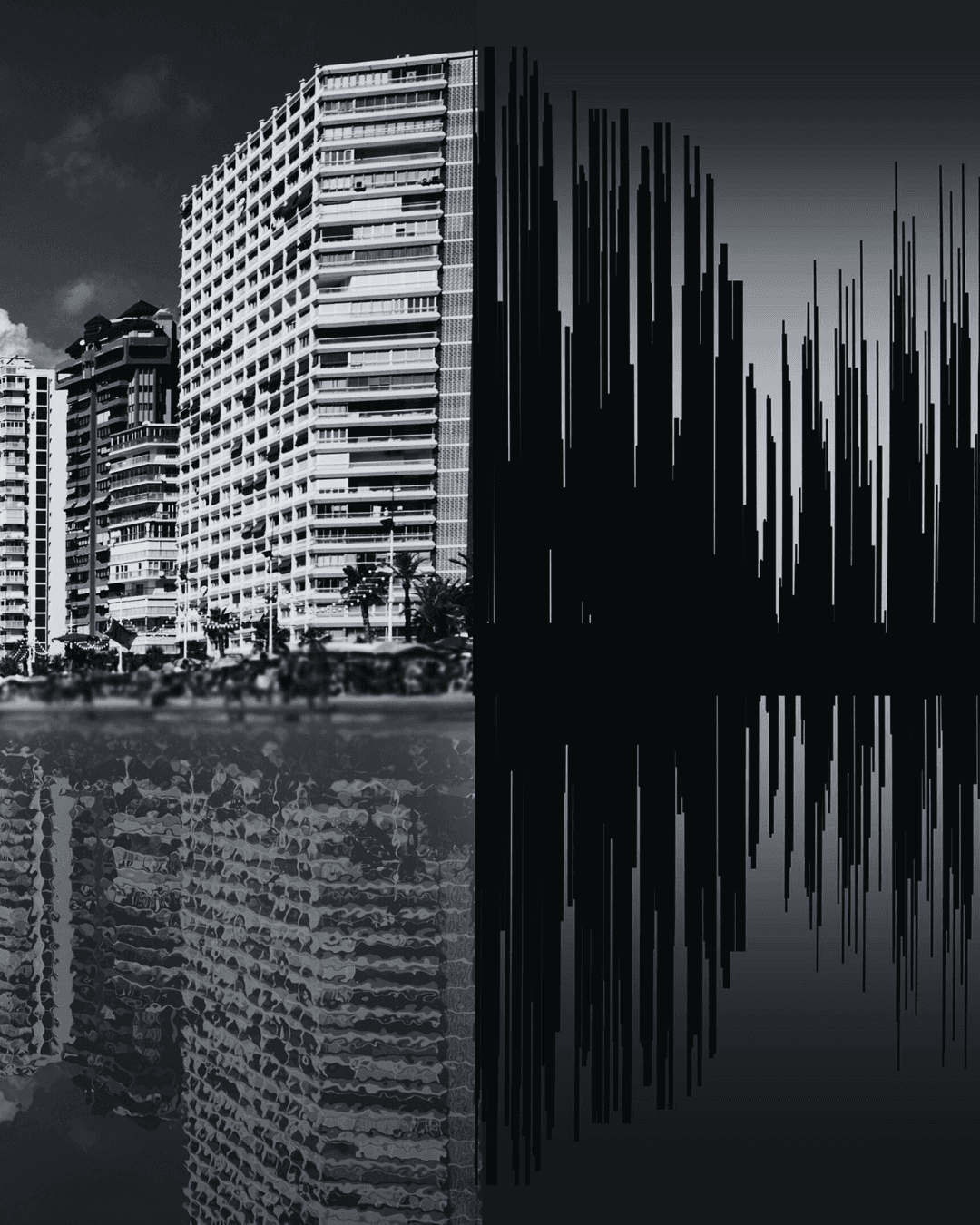 Light trails forming curved lines in a tunnel or circular pattern
