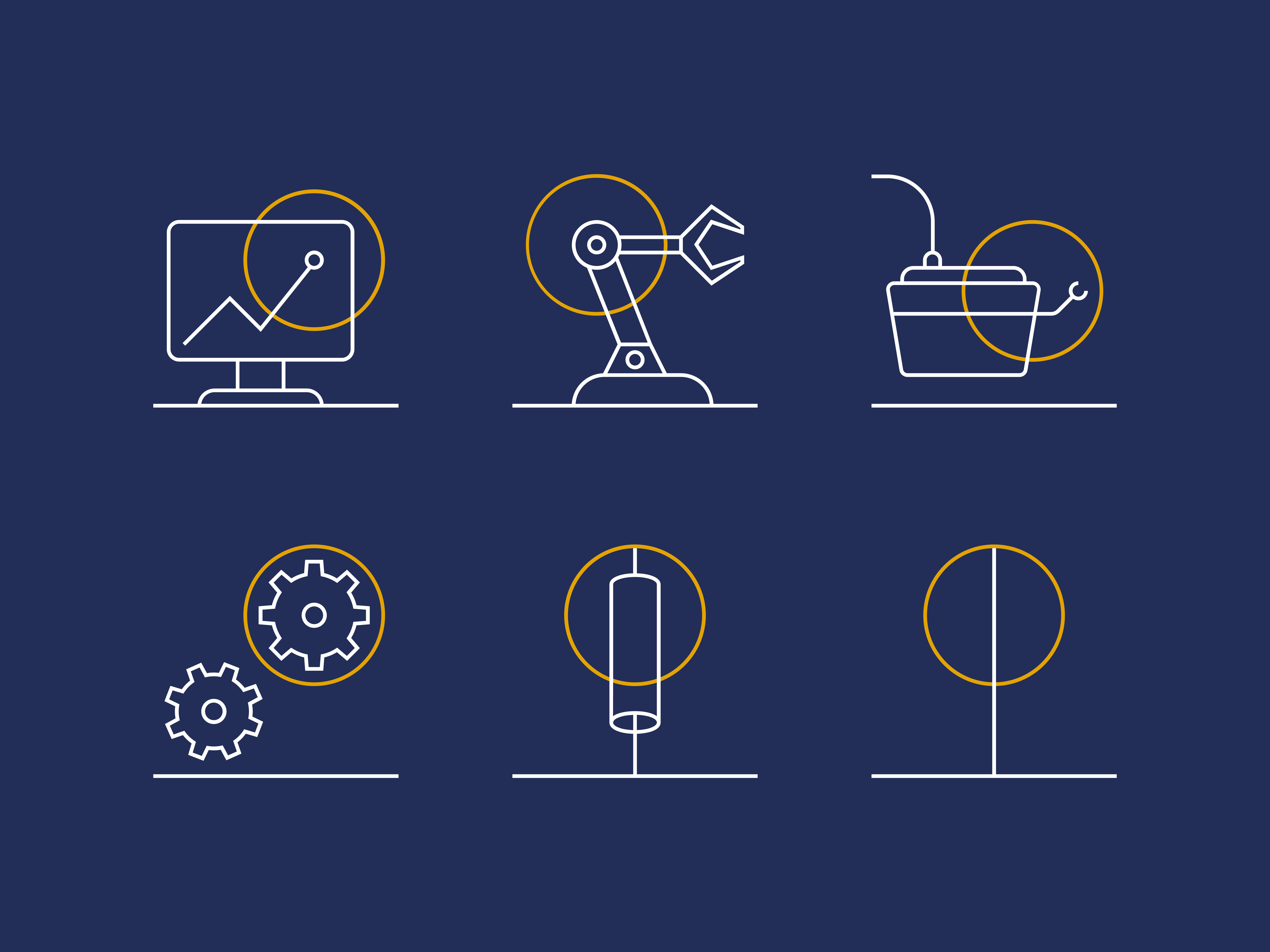 iconography illustration design for Helix Enery Solutions Group