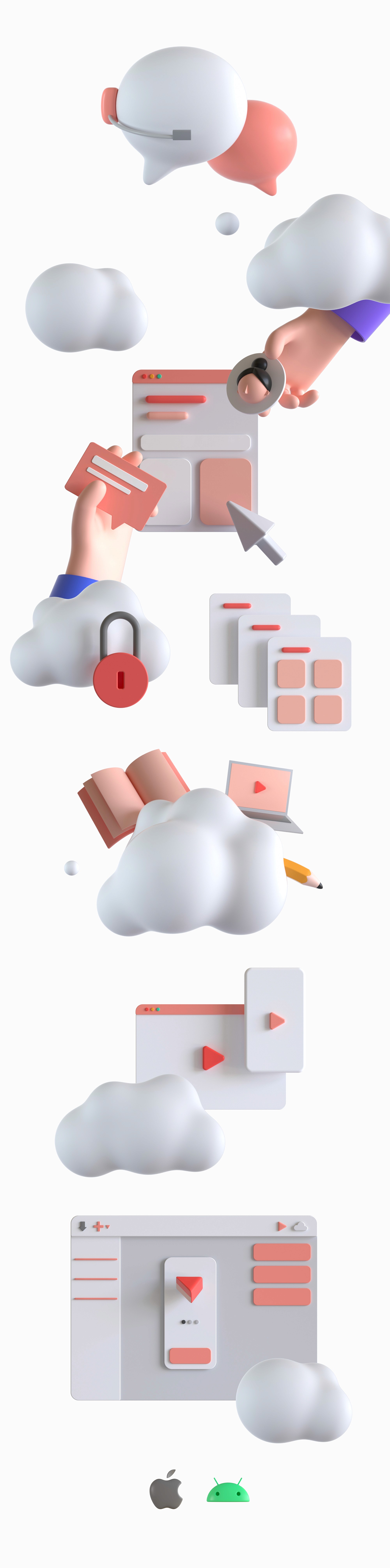 3D icon designs