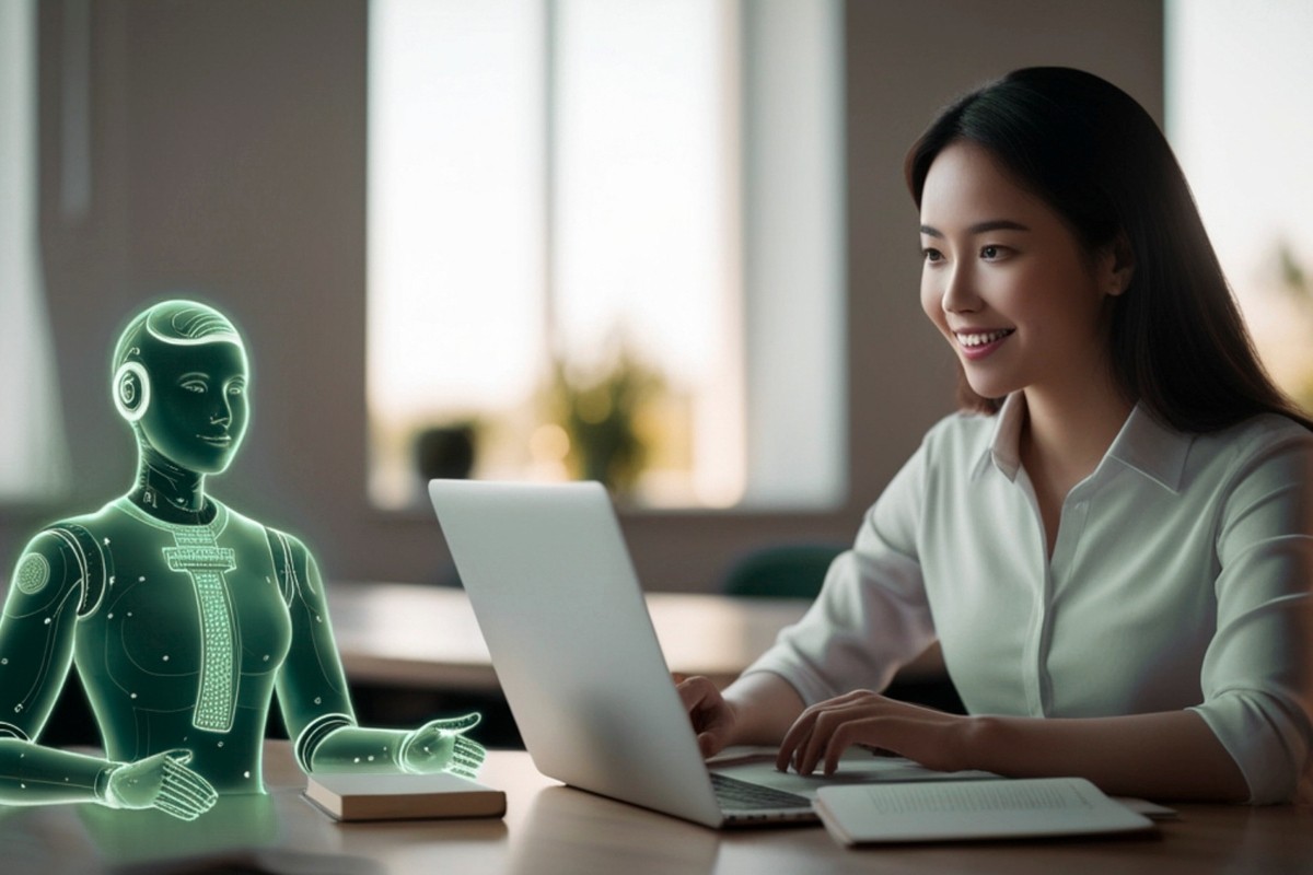 A visualization of the invisible support layer provided by Qasimo Systems, where automated architecture manages the mechanical logistics of a coaching business.