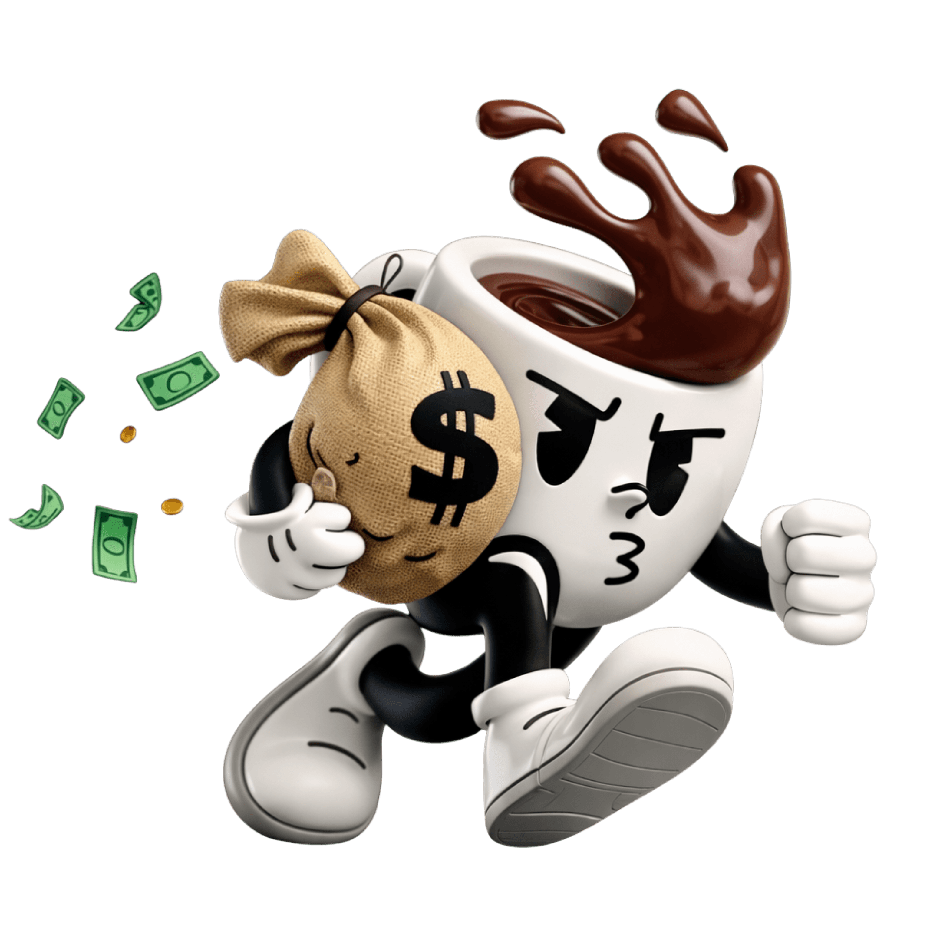 A vibrant, glossy purple 3D abstract shape with swirling, wavy surfaces, resembling a twisted, smooth sculpture, floating against a plain backdrop.