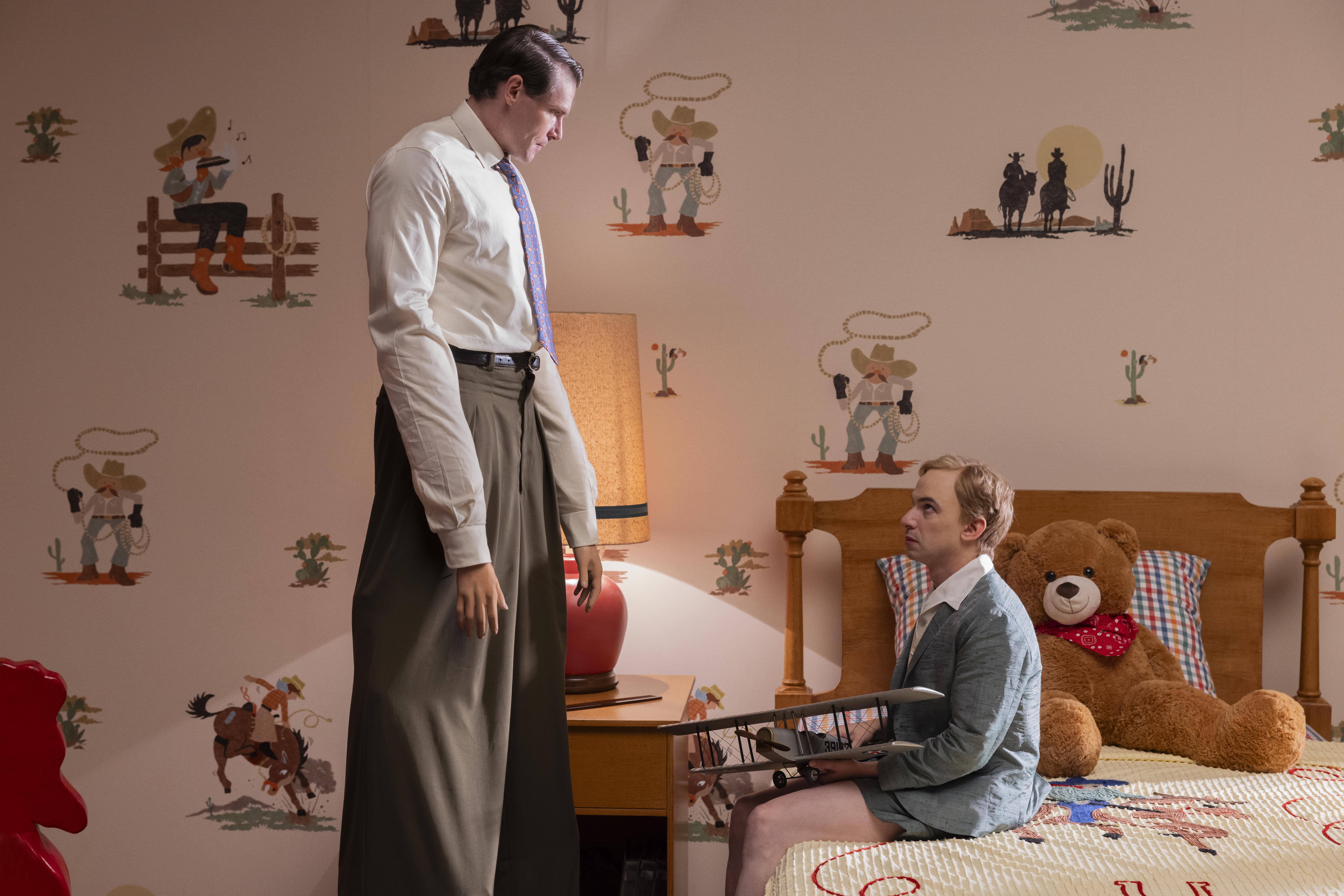 Medium shot of young actor