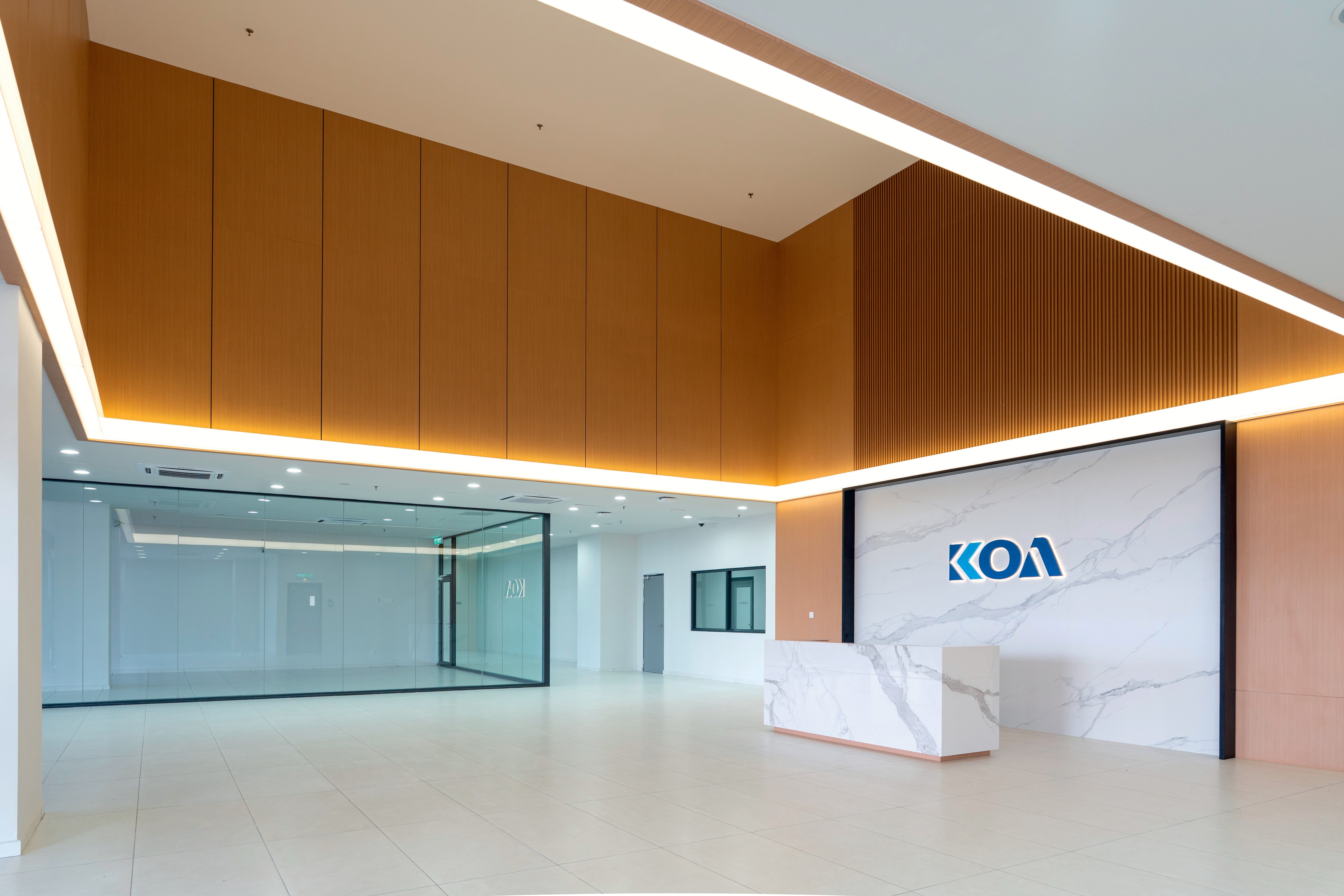 Interior view of Koa Denko Factory & Office project by Asima Architects