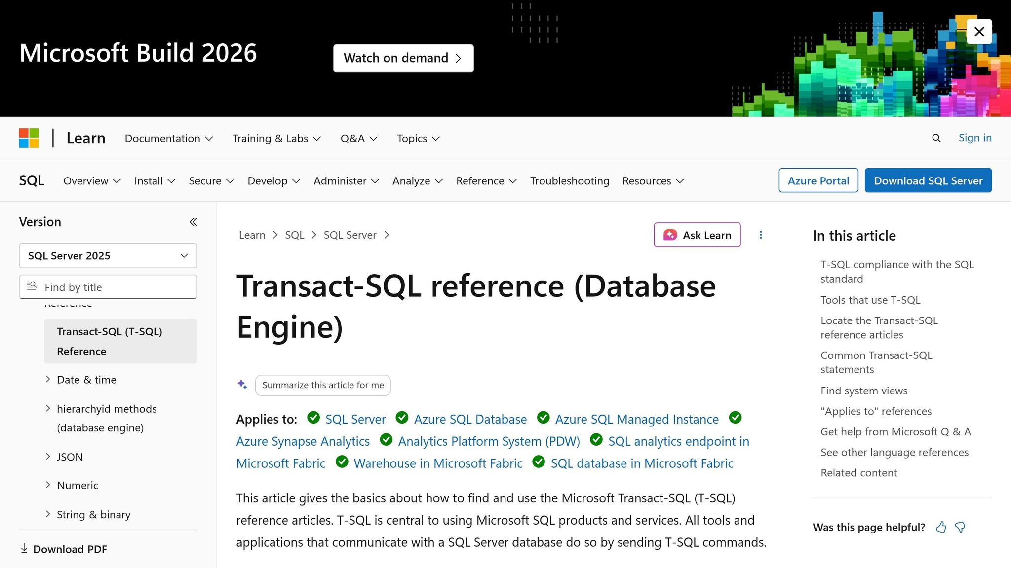 T-SQL