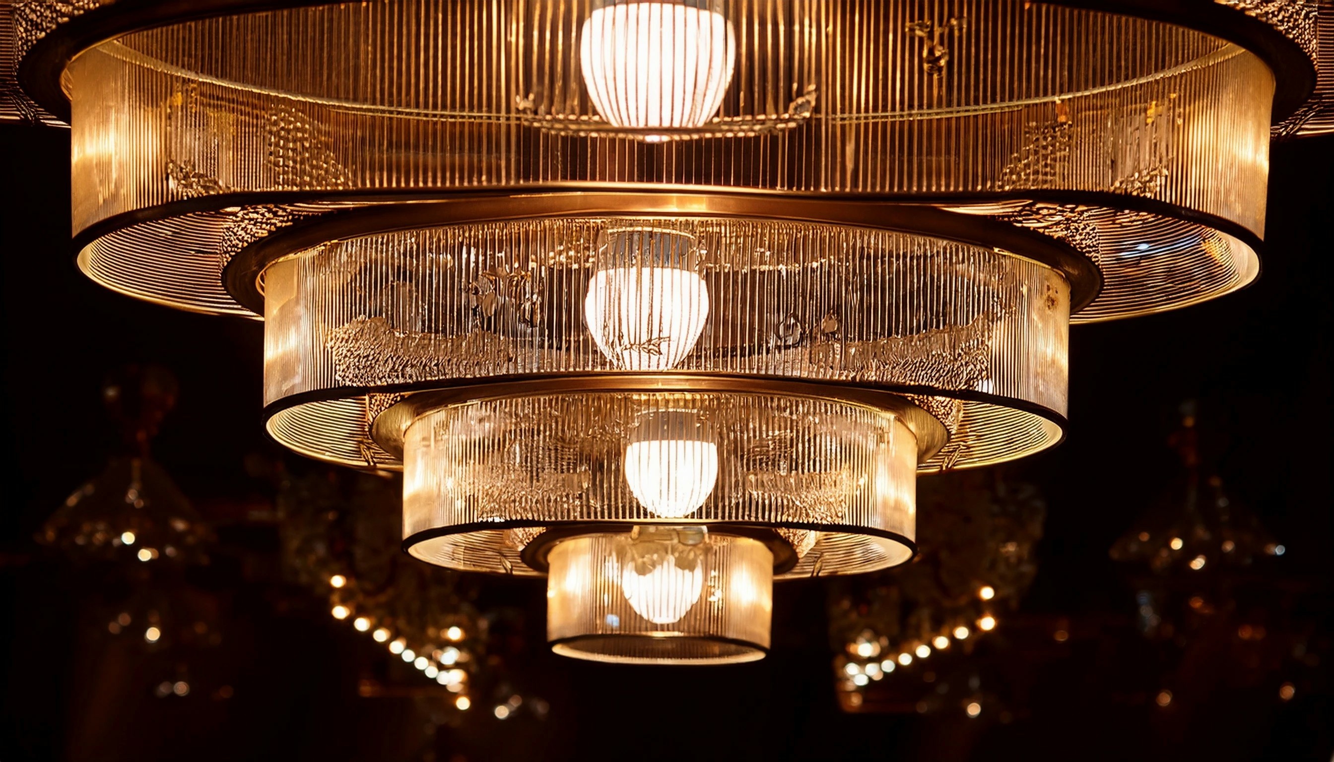 modern gold chandelier