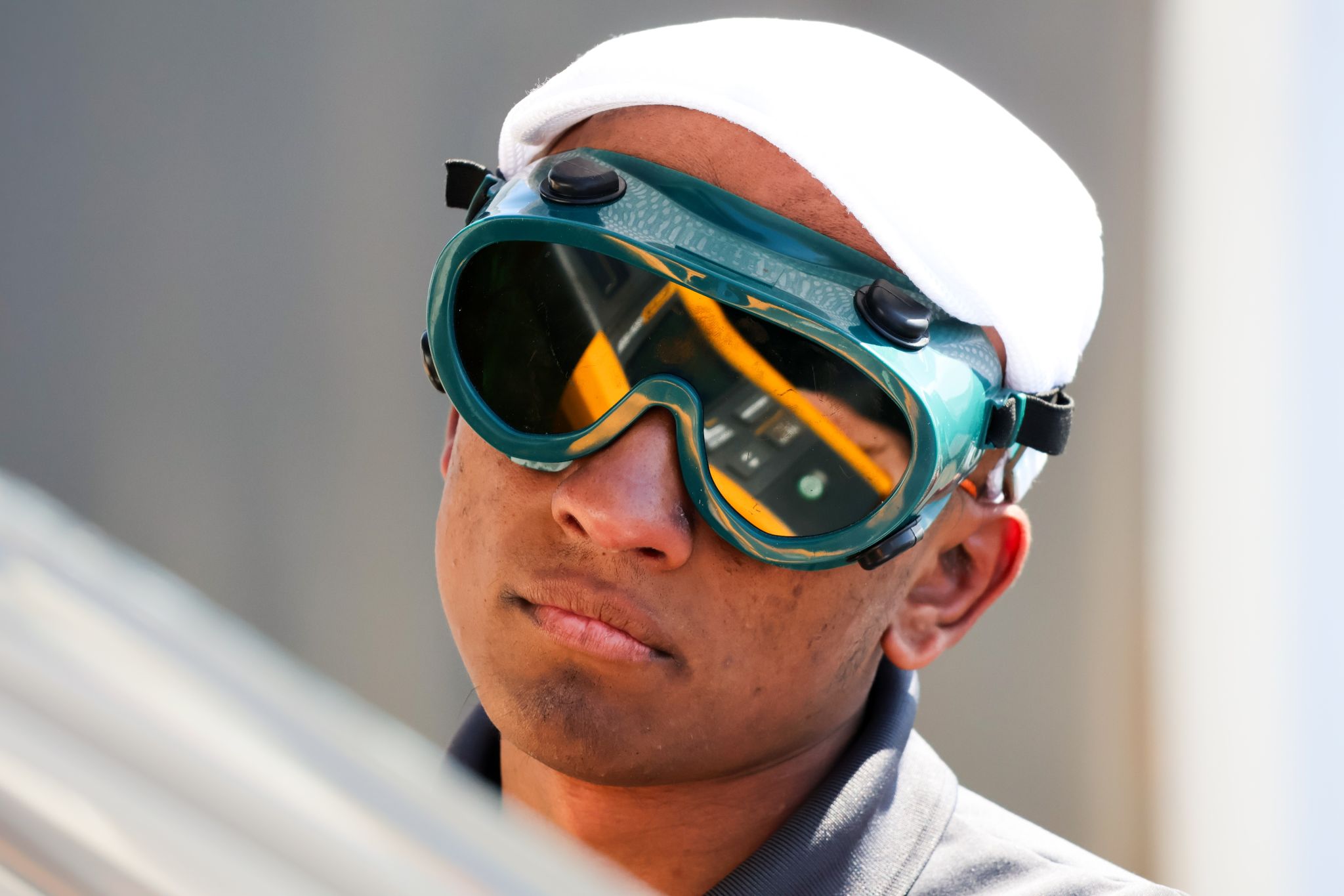 Star Catcher engineer working on solar panels
