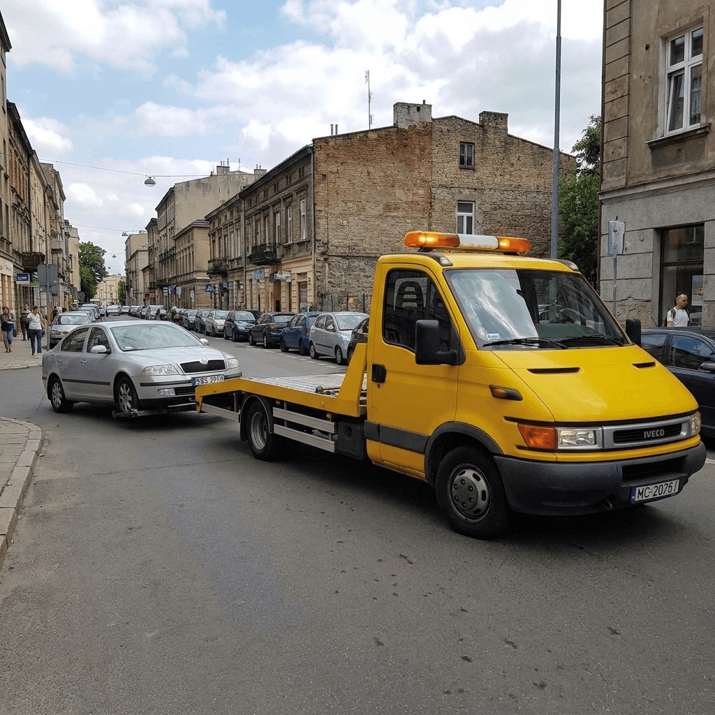 holowanie samochodu osobowego przez Mago Car w Nowym Sączu