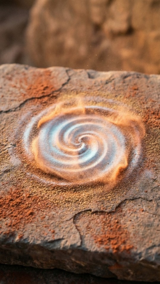 sand with different colors giving it a storm effect