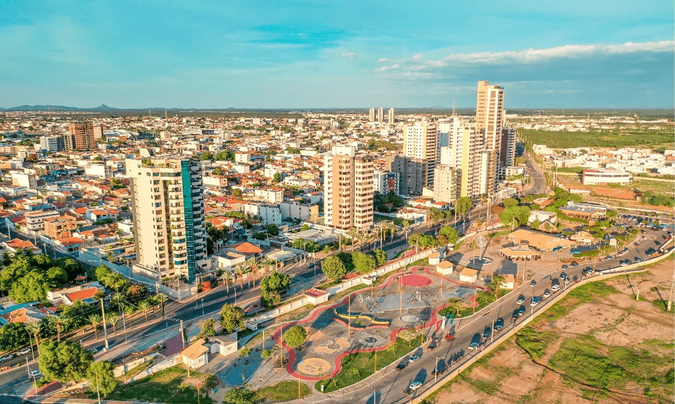 Vista aérea da cidade de Petrolina
