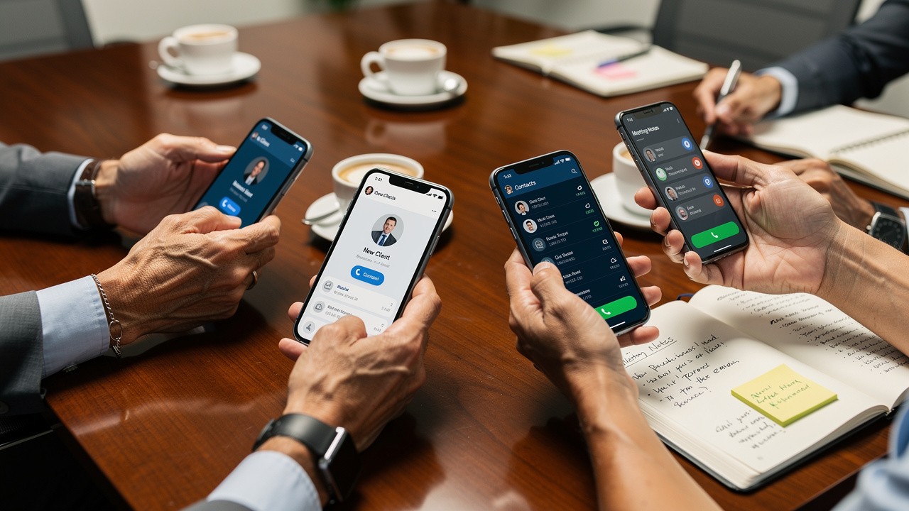 Multiple communication devices for sales outreach