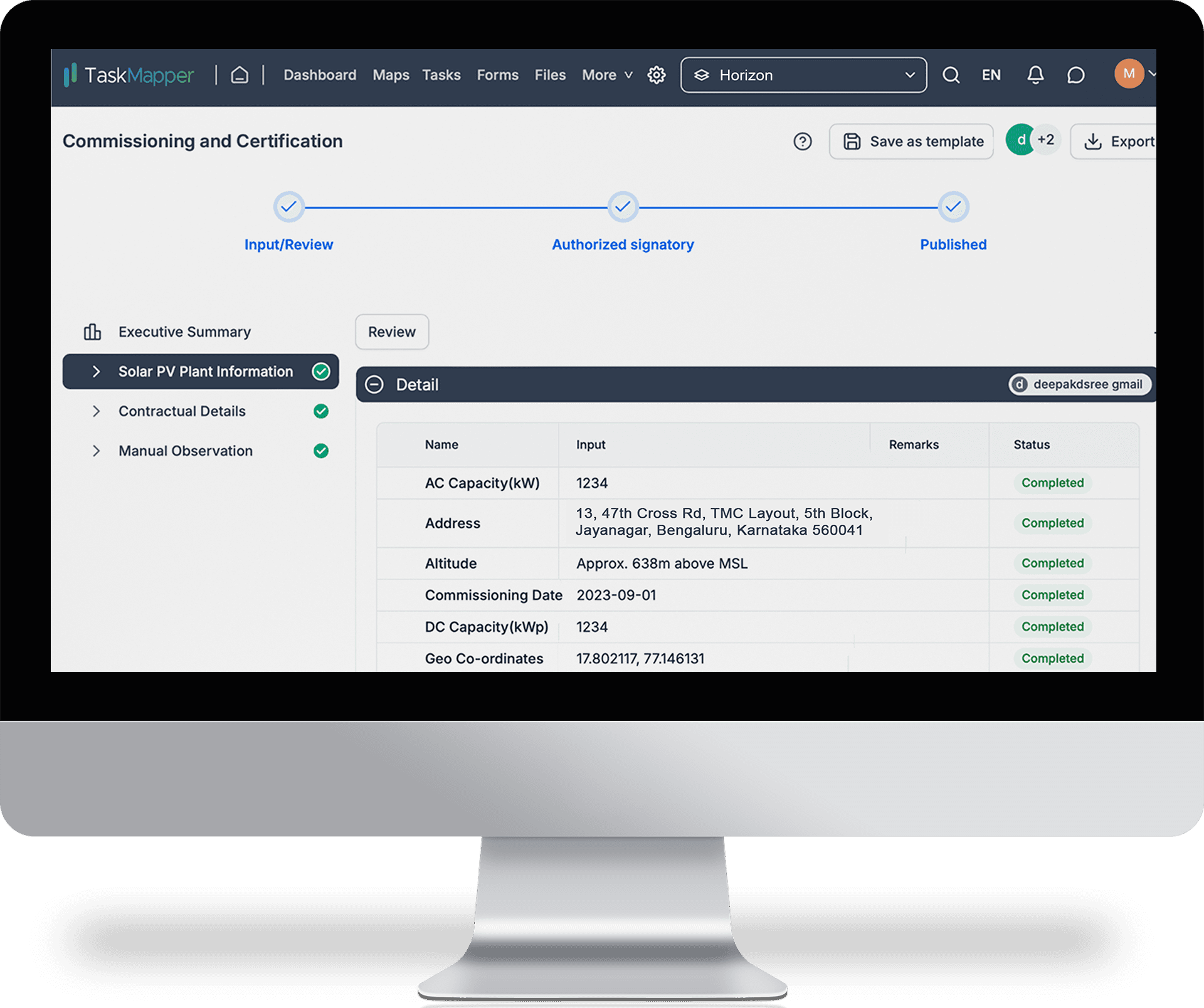 TaskMapper to streamline solar asset commissioning processes