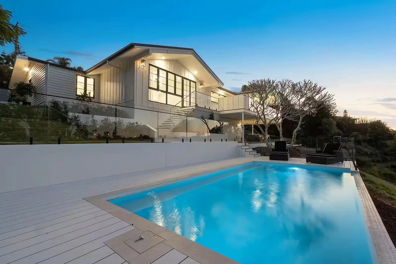 Front facade of Jacaranda House in. Brisbane