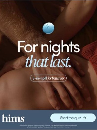 hims static ad: for nights that last