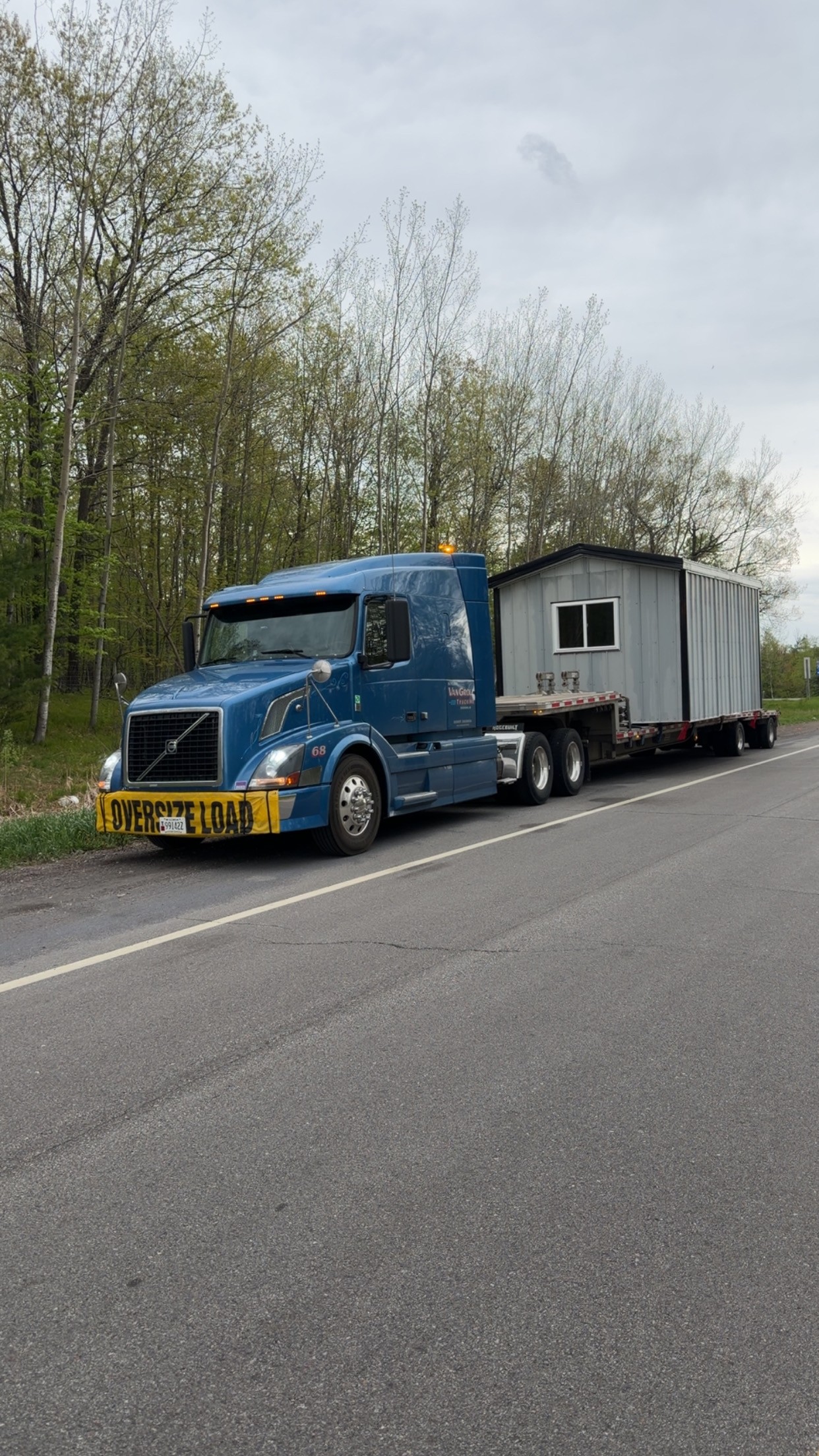 Over-dimensional haul transported within Wisconsin