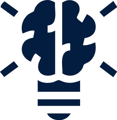 Mind Stage with Brain Bulb Icon