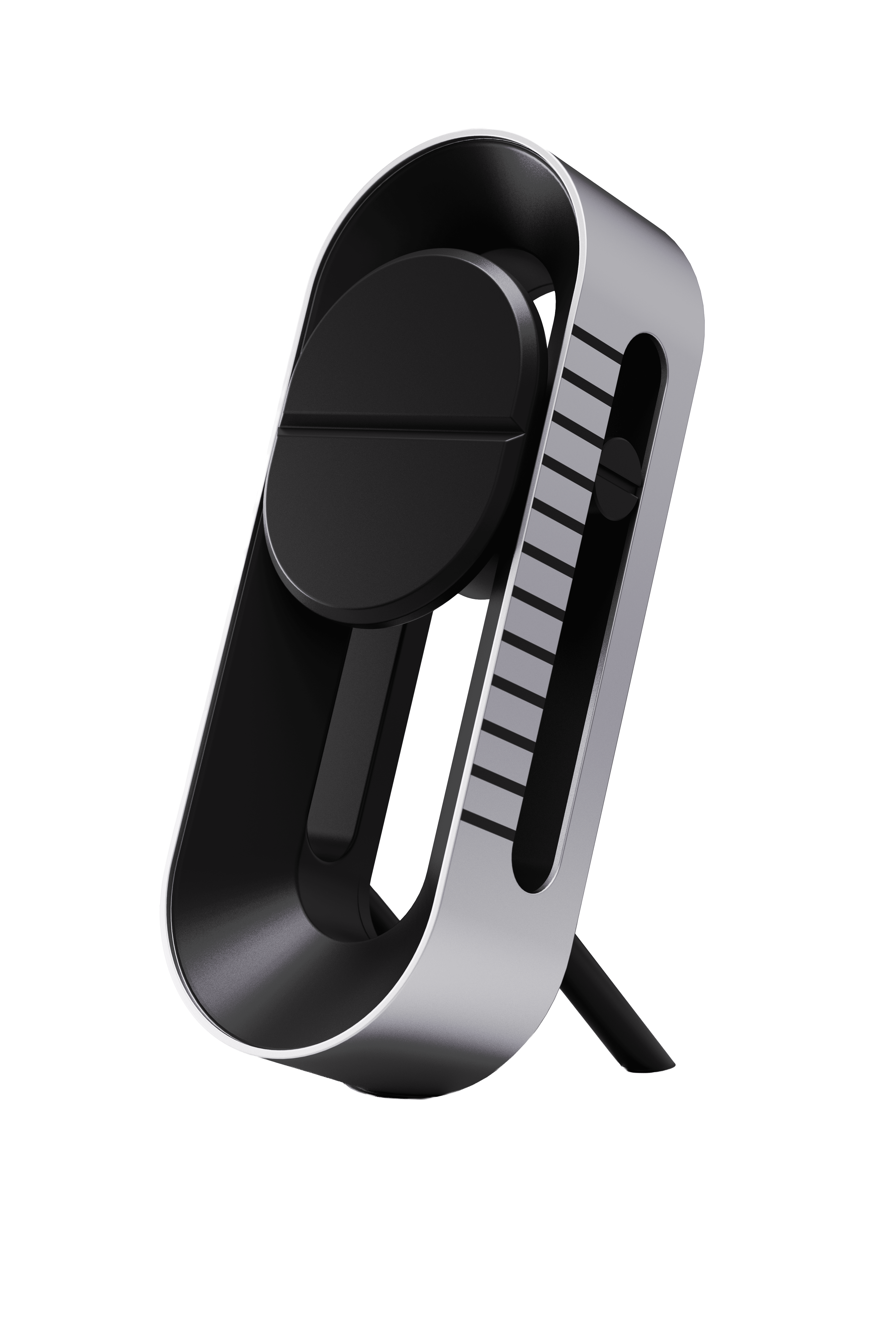 KeyShot rendering of the Lift alarm clock in use on a transparent background.