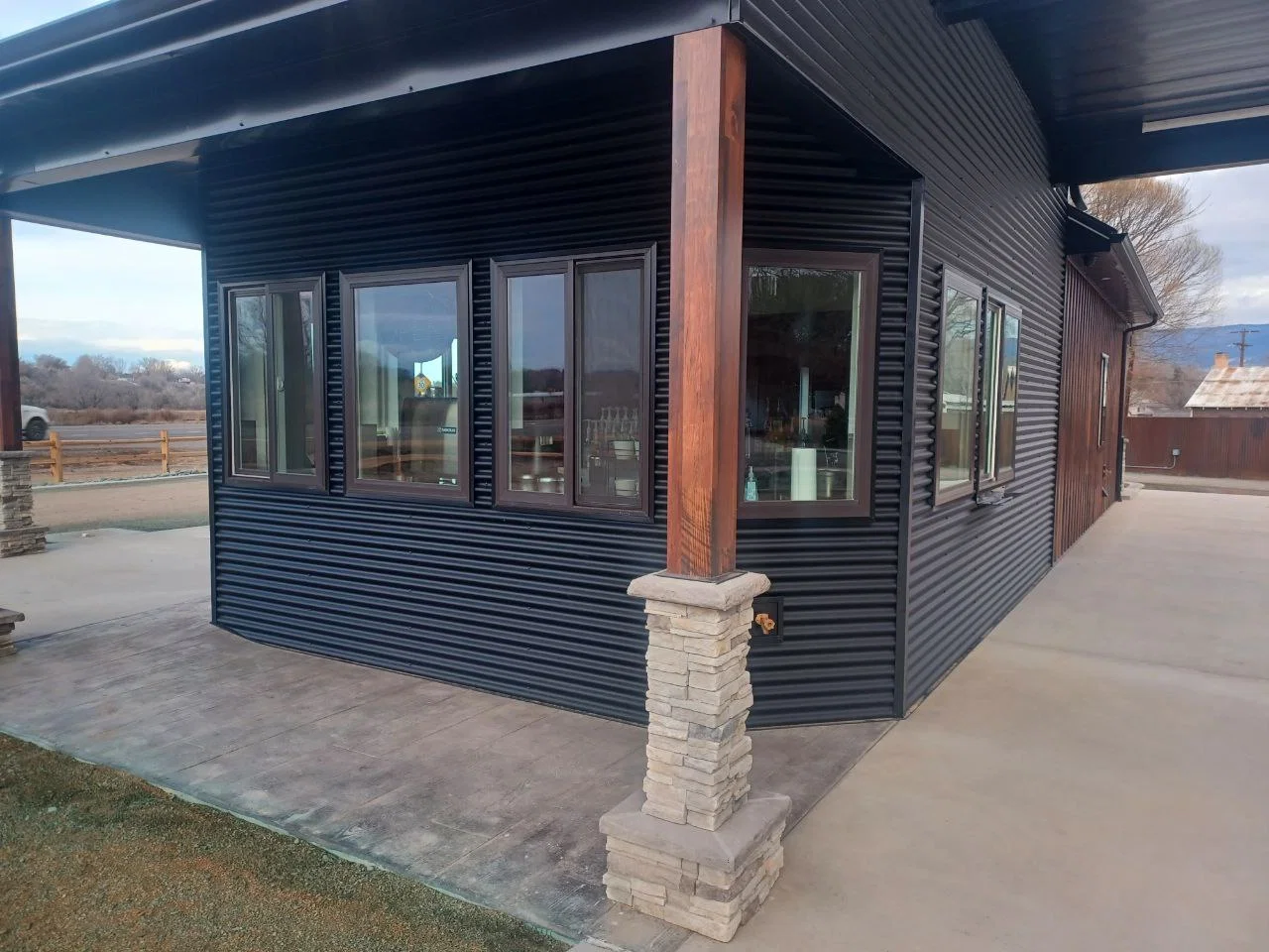 Light commercial building drafting project — Java Hut coffee shop Western Slope Colorado