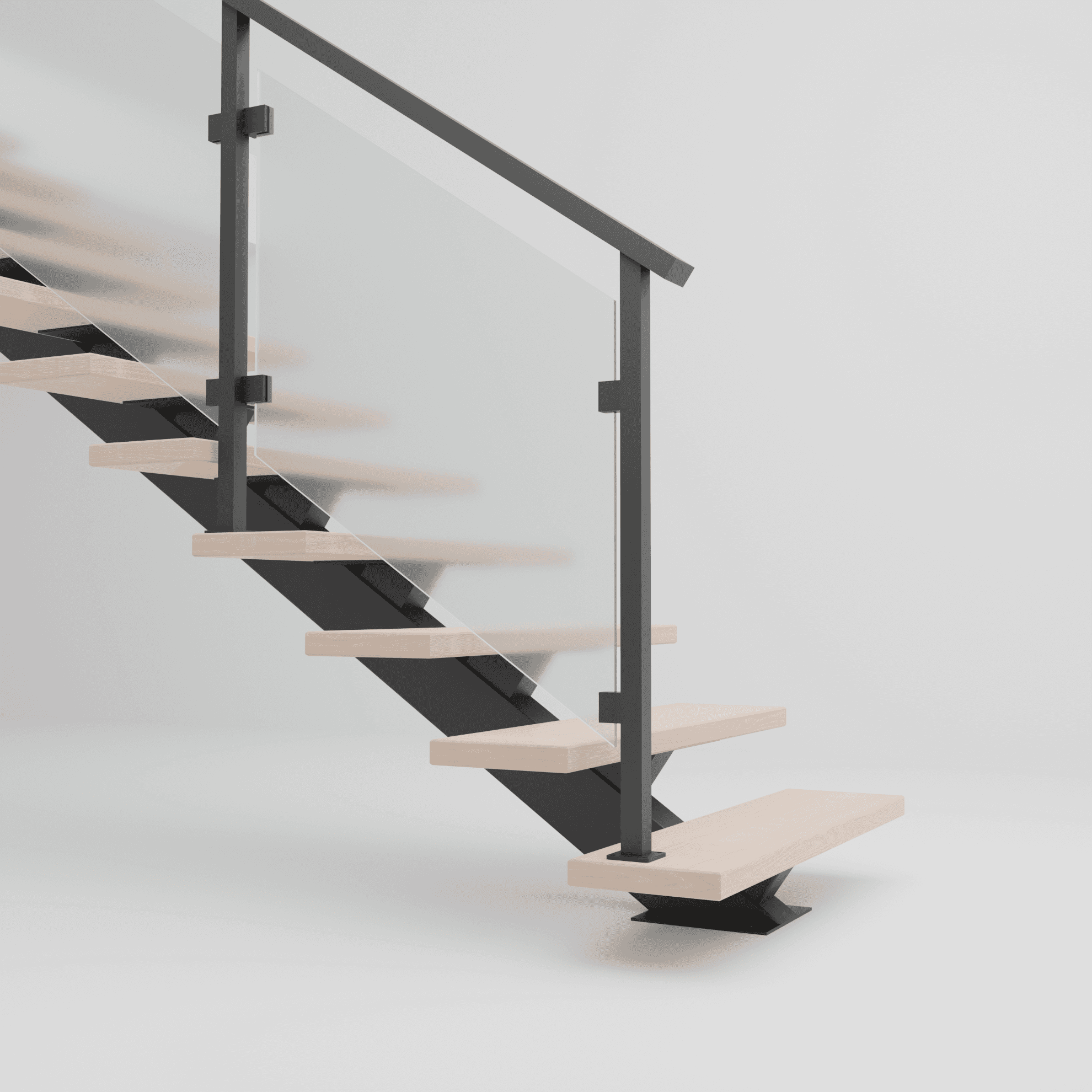 Glass + Metal Frame Guard Rail