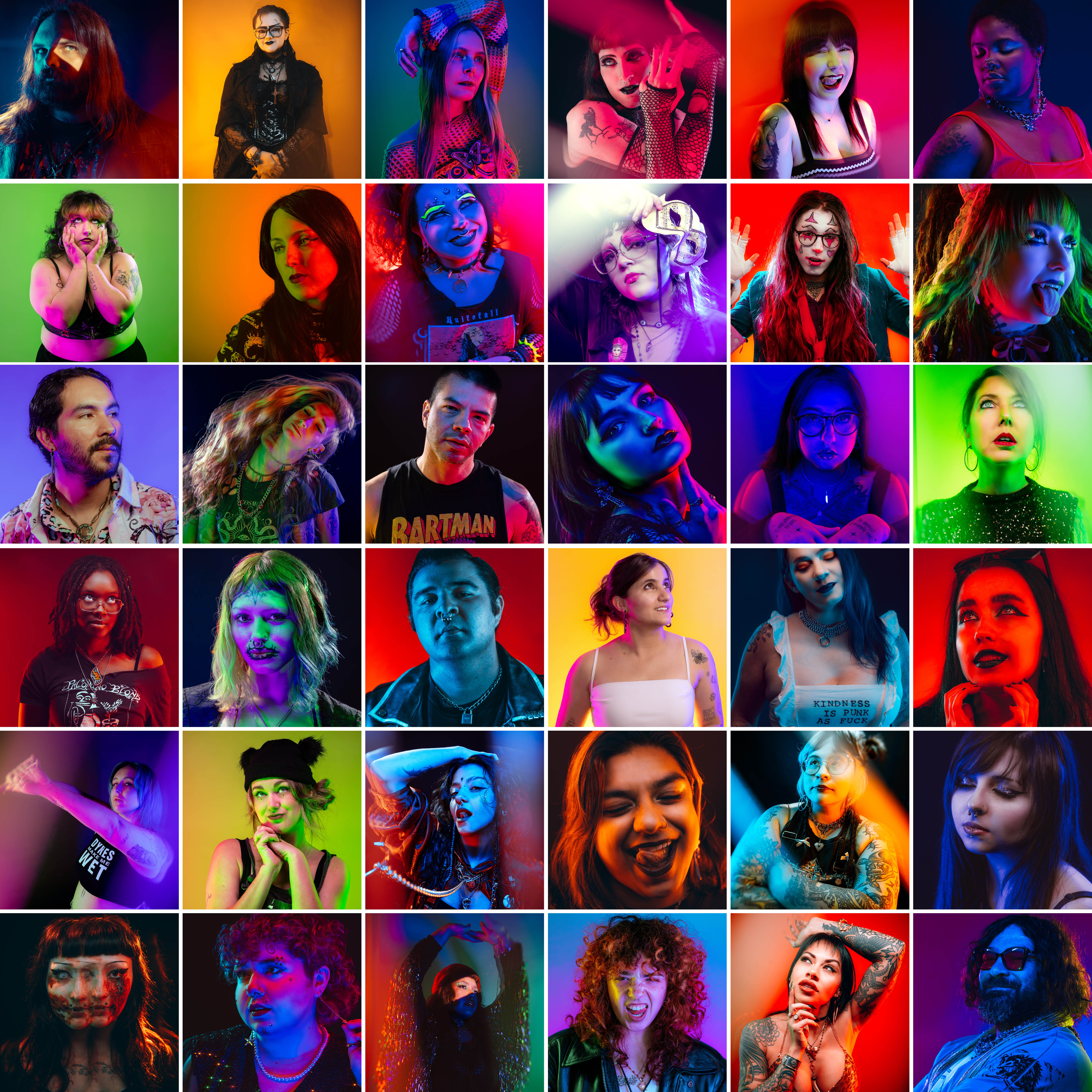ALT TAMPA collage of portraits by Jesi Cason