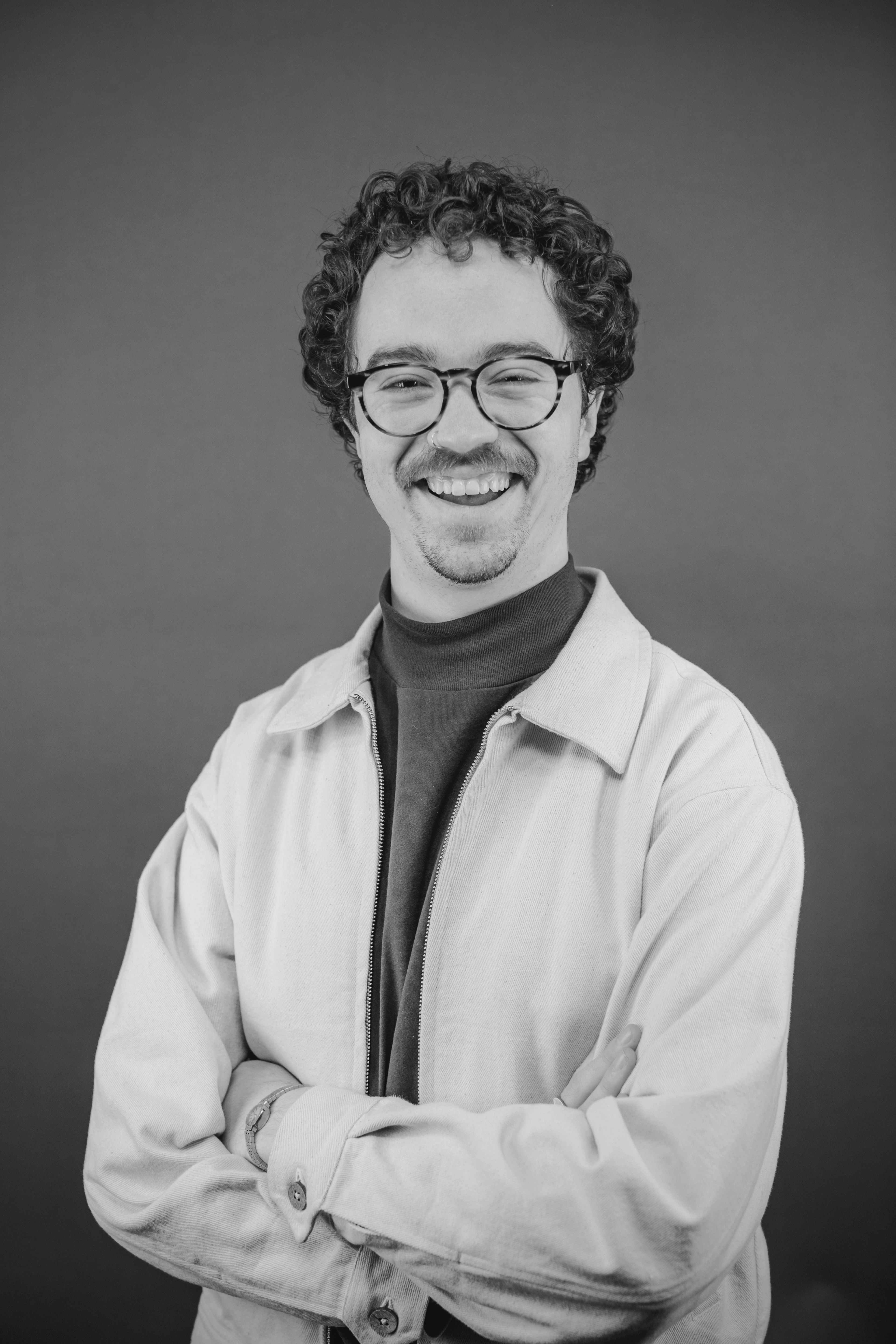 Gray Andrus-Merriner headshot taken at Wieden+Kennedy in Portland