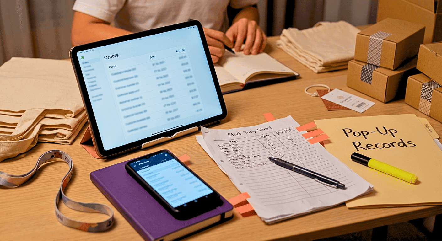 Shopify POS card payments Singapore pop-ups reconciliation setup with order records, payment history, stock tally and merchant tools