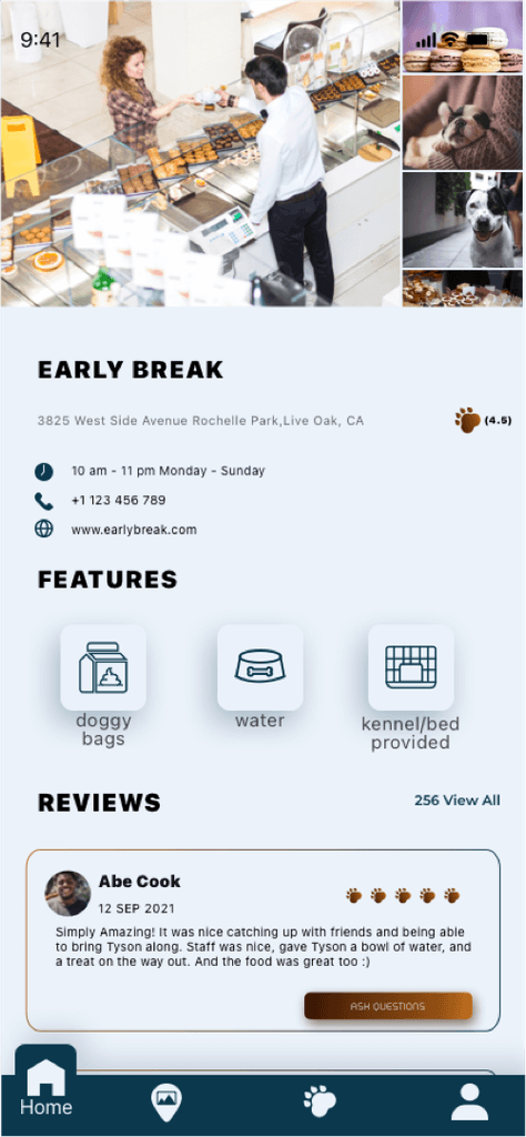 Community powered app that marks pet friendly services