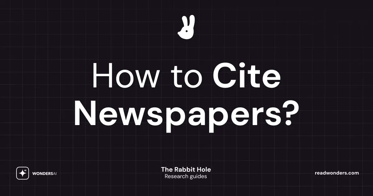 How to Cite Newspapers?